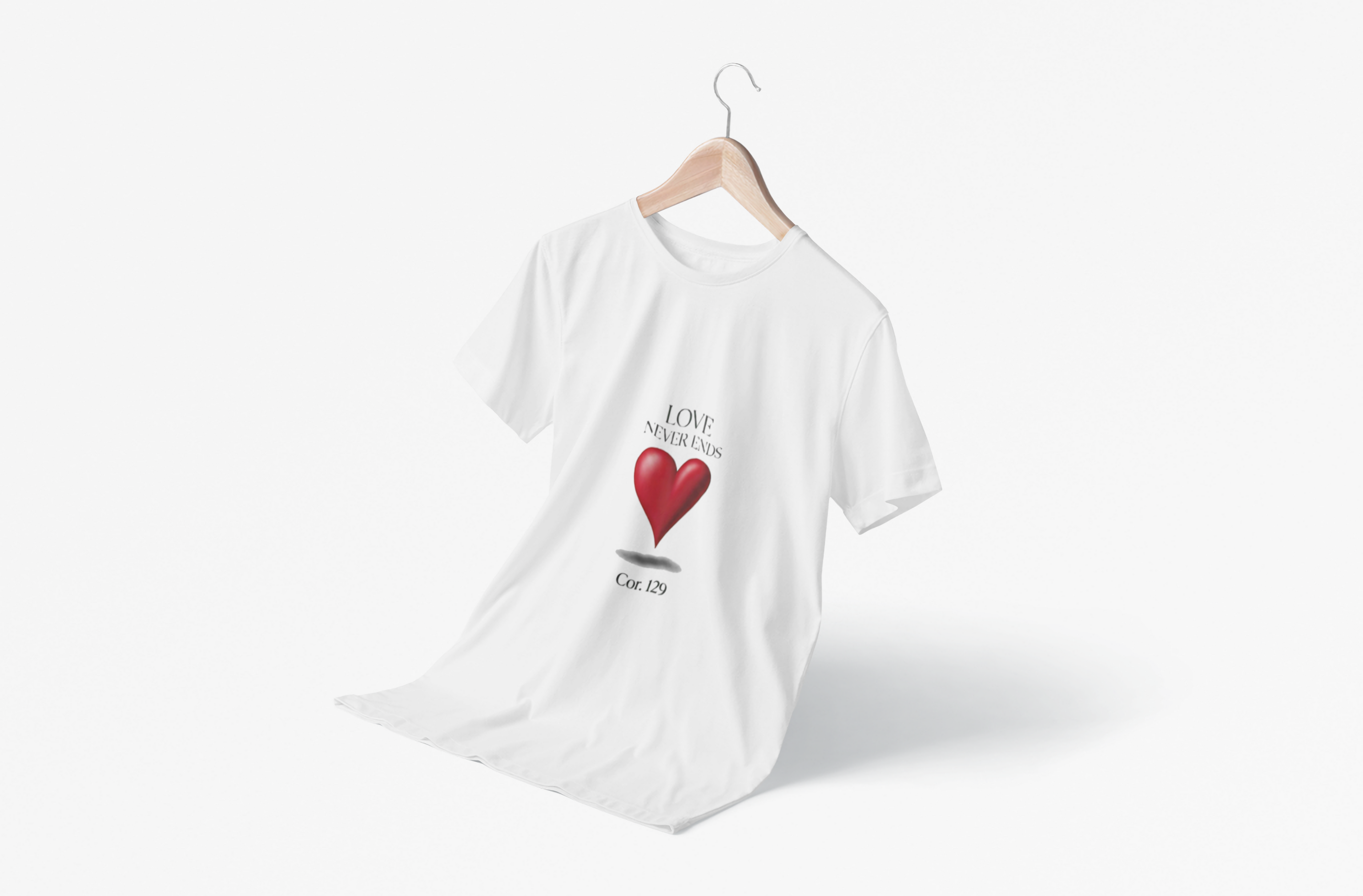 Love Never Ends Christian T-Shirt — Inspirational Scripture Tee
