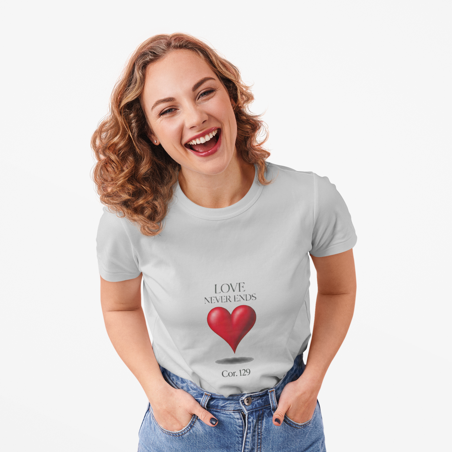 Love Never Ends Christian T-Shirt — Inspirational Scripture Tee