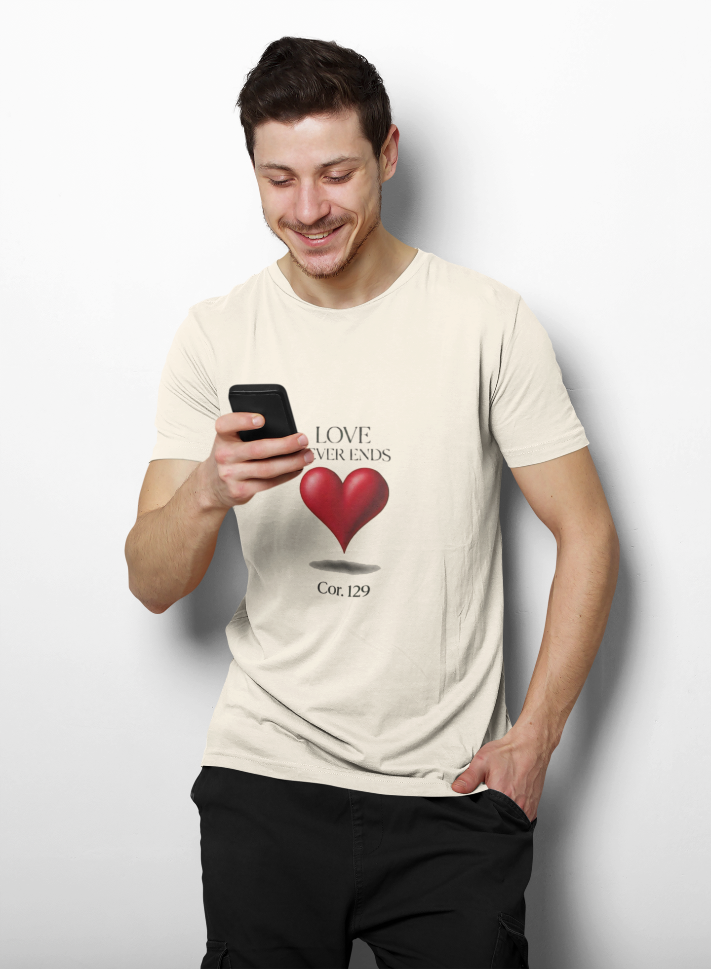 Love Never Ends Christian T-Shirt — Inspirational Scripture Tee