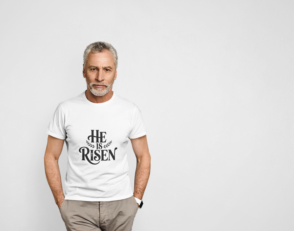 He Is Risen Christian T-Shirt — Faith Tee