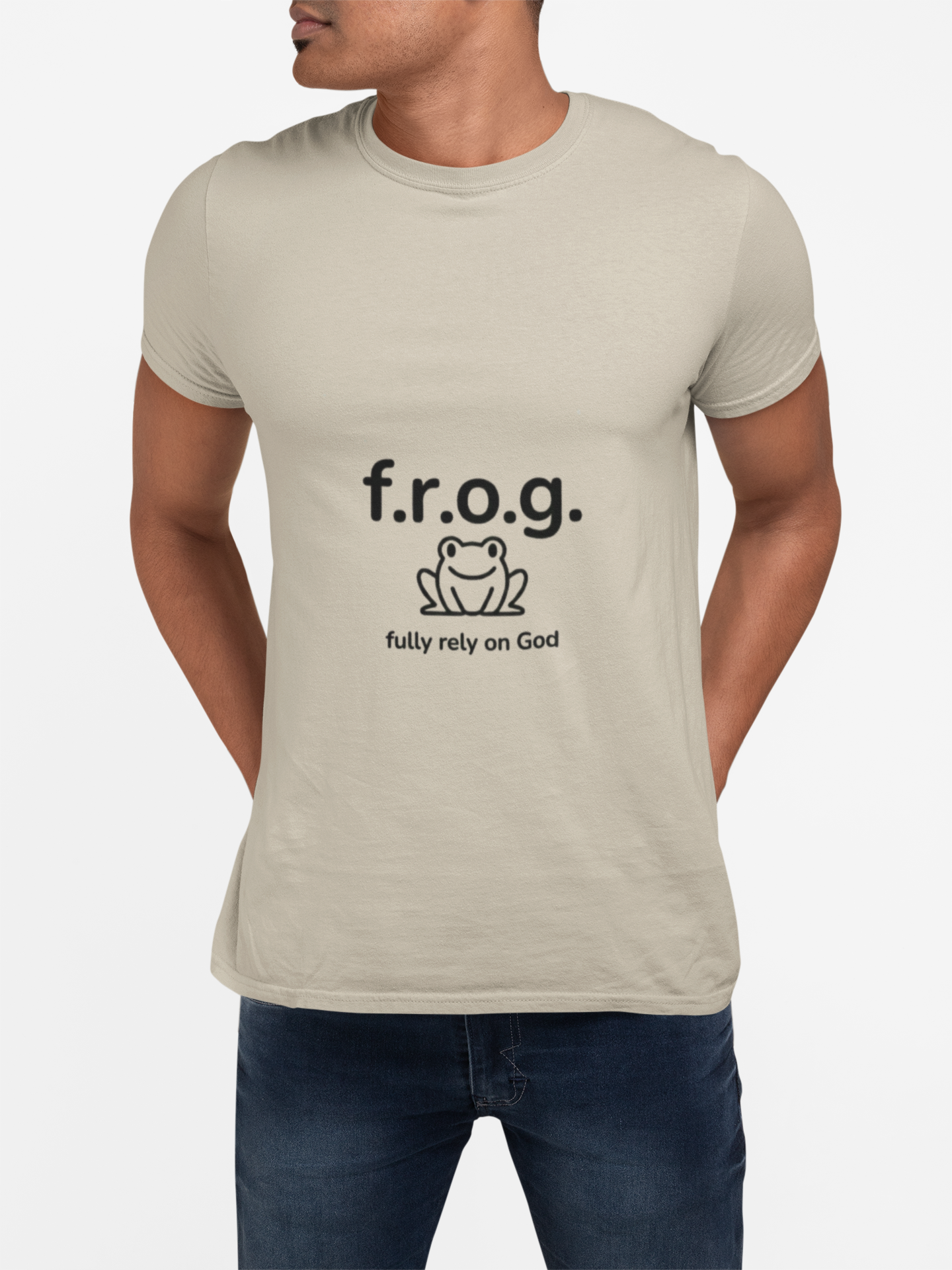 Fully Rely On God (F.R.O.G.) T-Shirt — Cute Frog Faith Tee