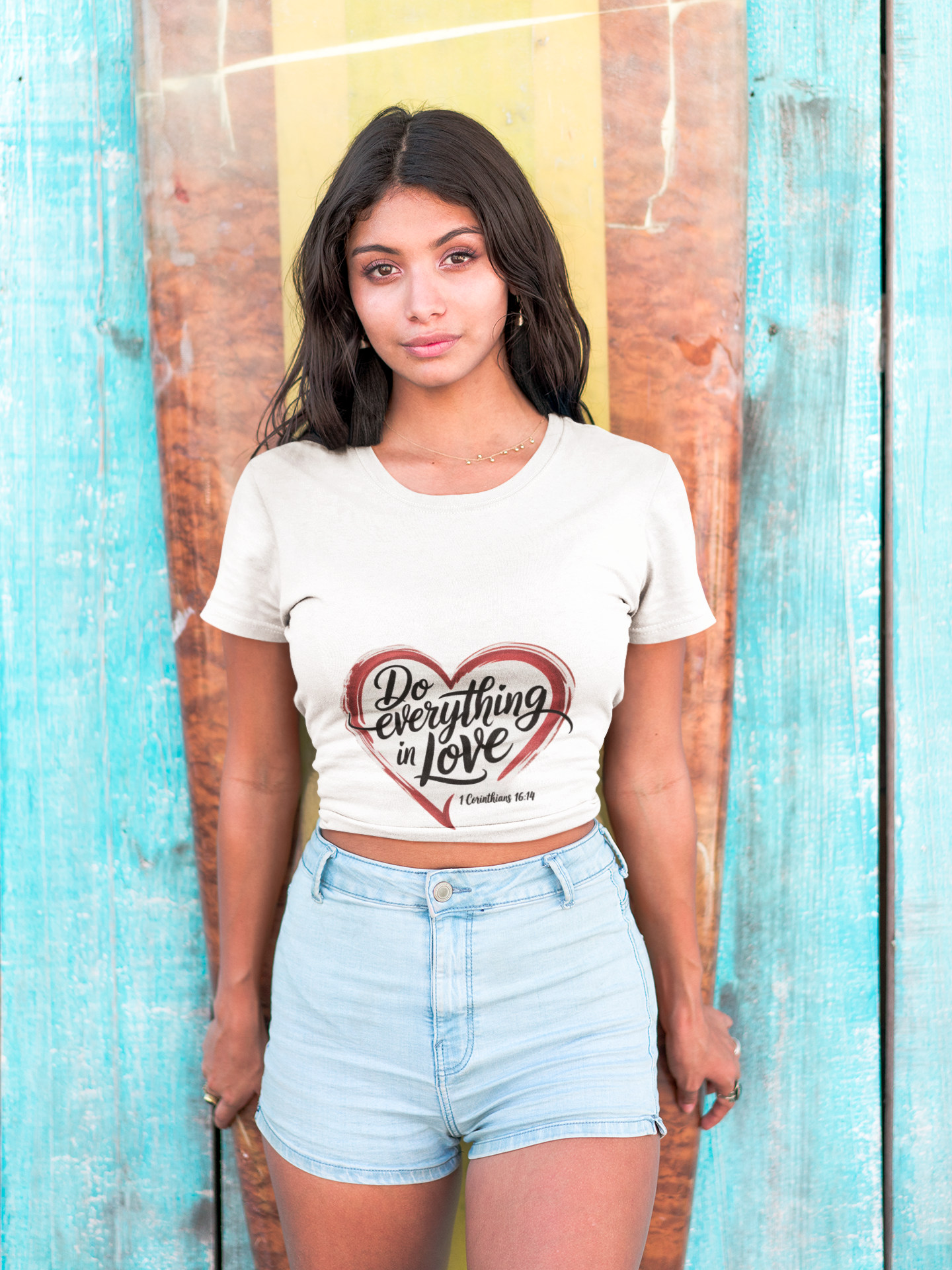 Christian Love Heart Tee — Scripture Verse Faith T-Shirt
