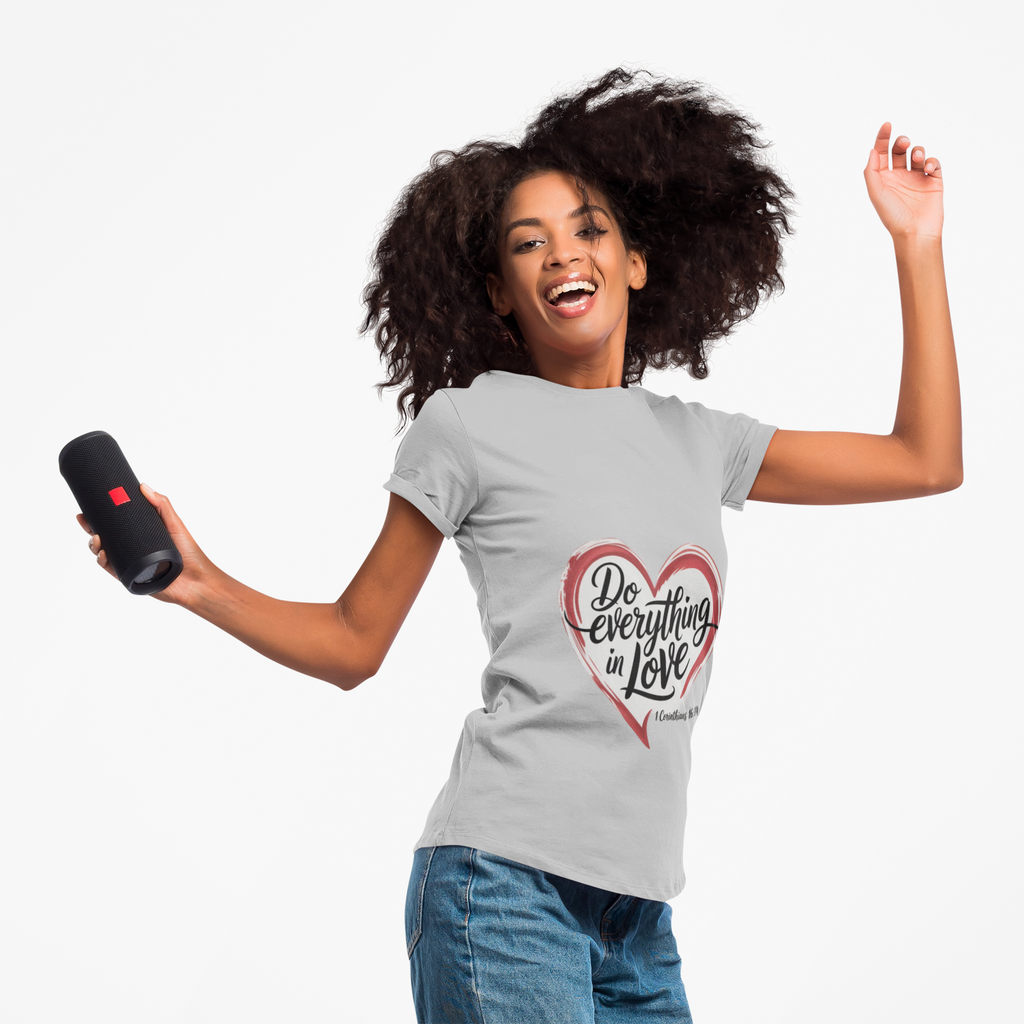 Christian Love Heart Tee — Scripture Verse Faith T-Shirt