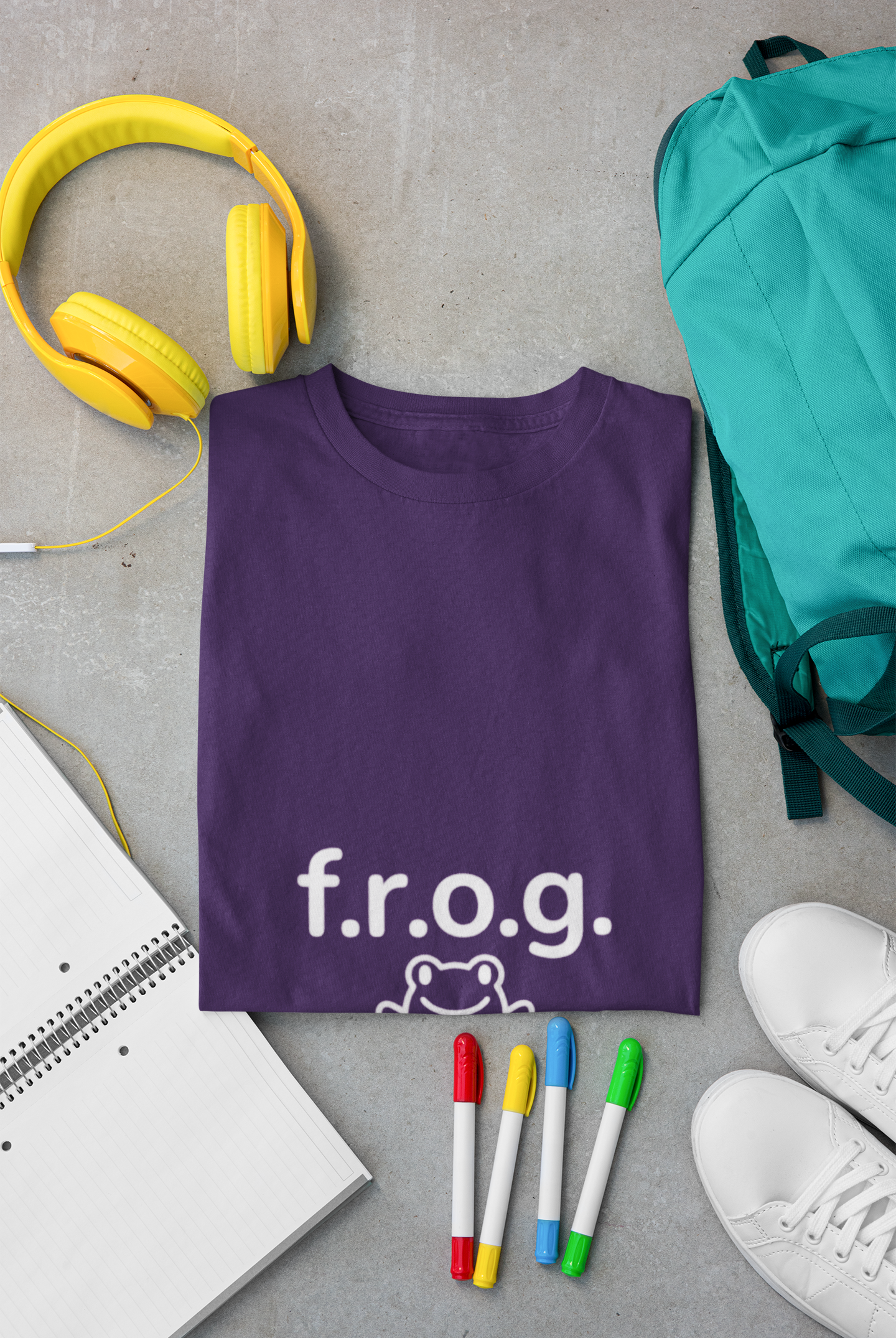 Fully Rely On God (F.R.O.G.) T-Shirt — Cute Frog Faith Tee
