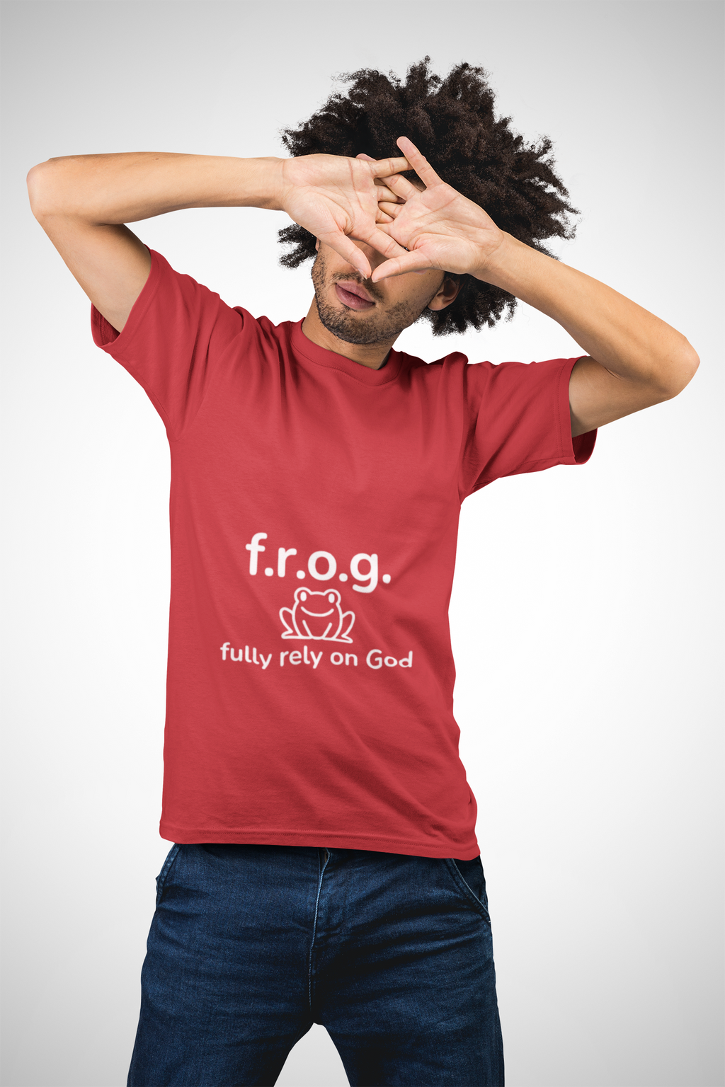 Fully Rely On God (F.R.O.G.) T-Shirt — Cute Frog Faith Tee