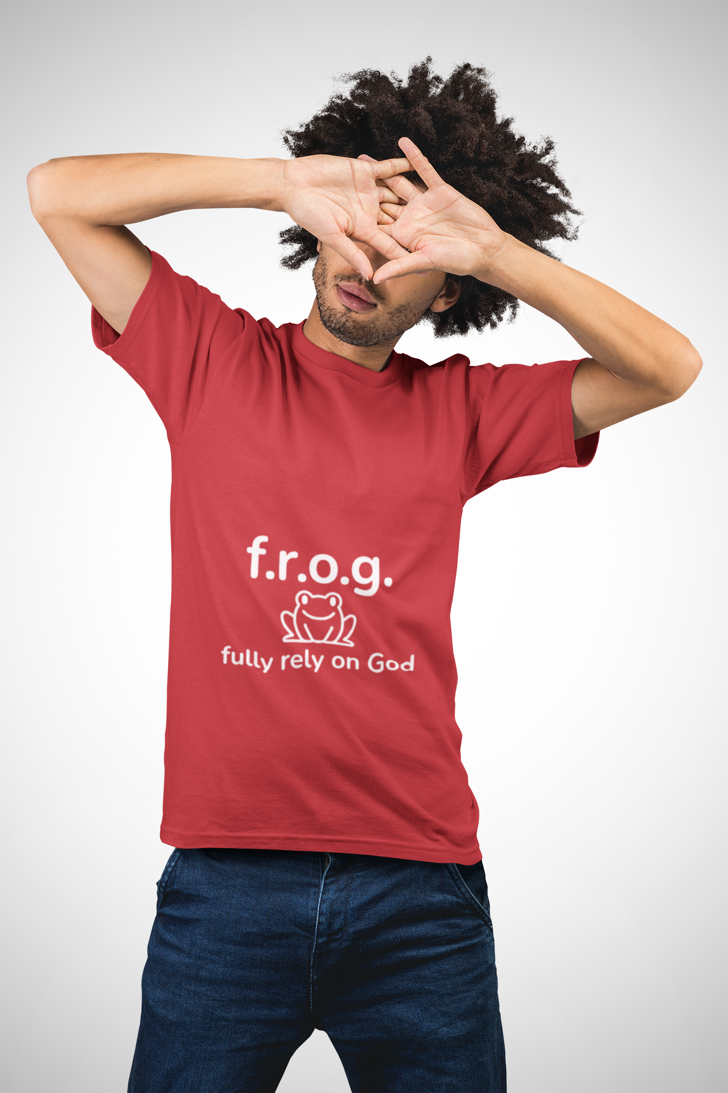 Fully Rely On God (F.R.O.G.) T-Shirt — Cute Frog Faith Tee