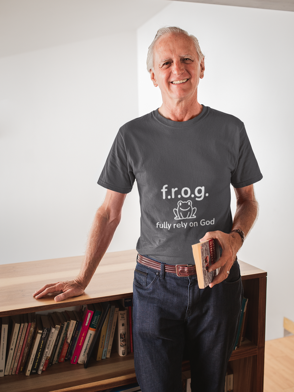 Fully Rely On God (F.R.O.G.) T-Shirt — Cute Frog Faith Tee