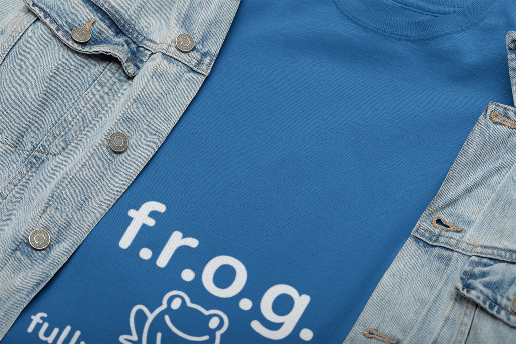 Fully Rely On God (F.R.O.G.) T-Shirt — Cute Frog Faith Tee