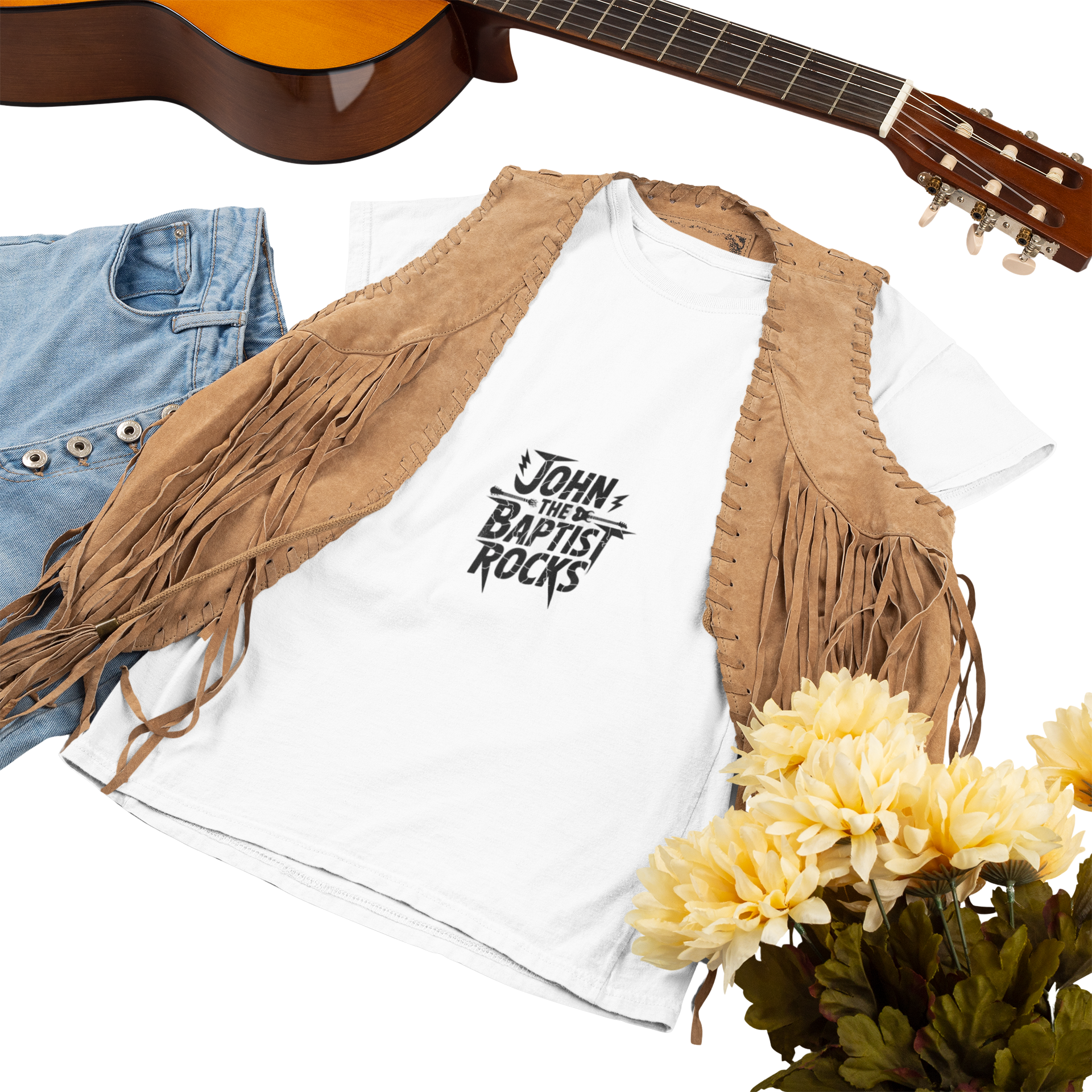 John the Baptist Rocks T-Shirt — Rock ’n’ Roll Christian Tee