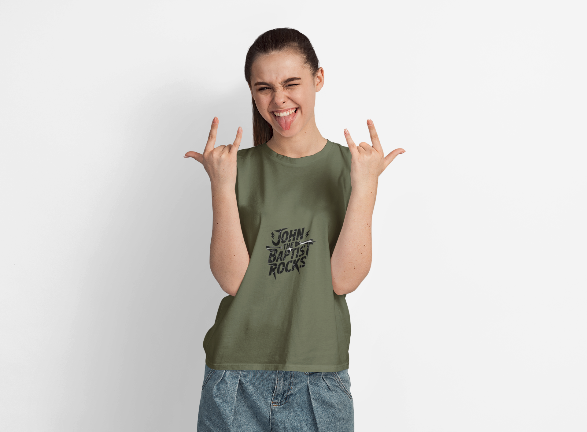 John the Baptist Rocks T-Shirt — Rock ’n’ Roll Christian Tee