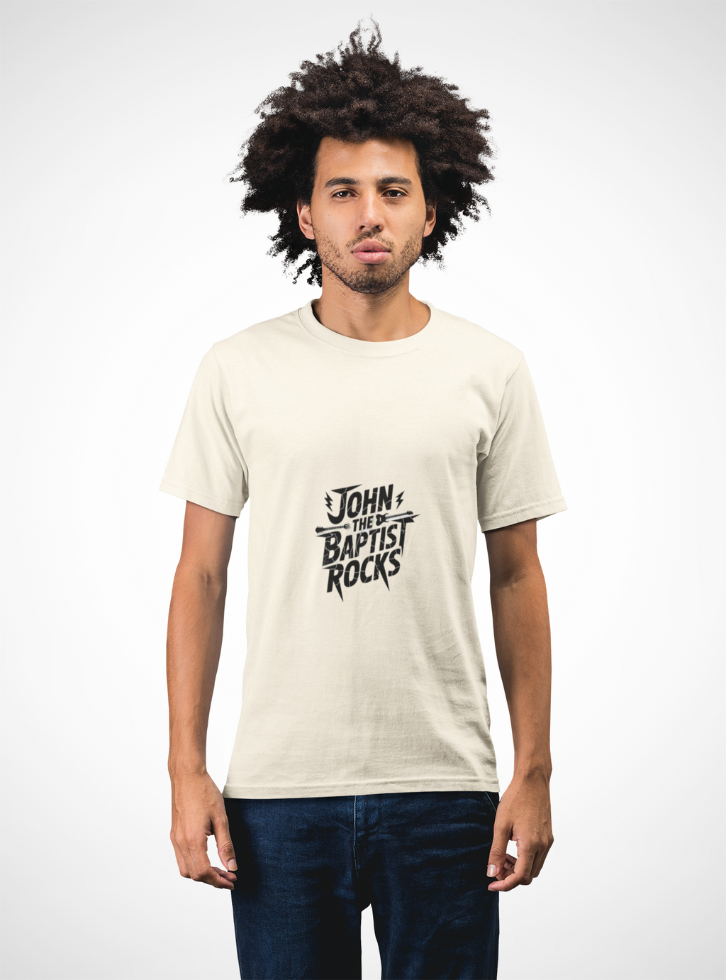 John the Baptist Rocks T-Shirt — Rock ’n’ Roll Christian Tee