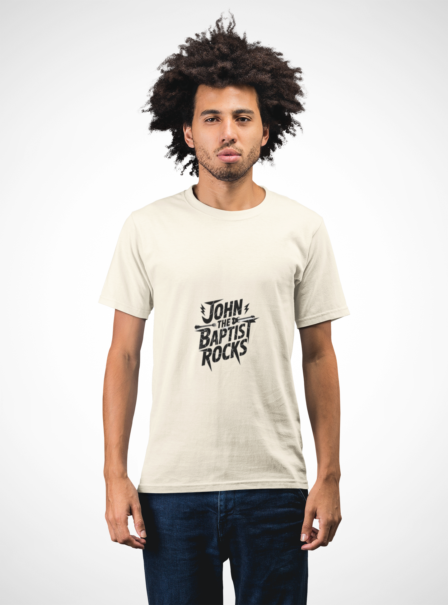 John the Baptist Rocks T-Shirt — Rock ’n’ Roll Christian Tee