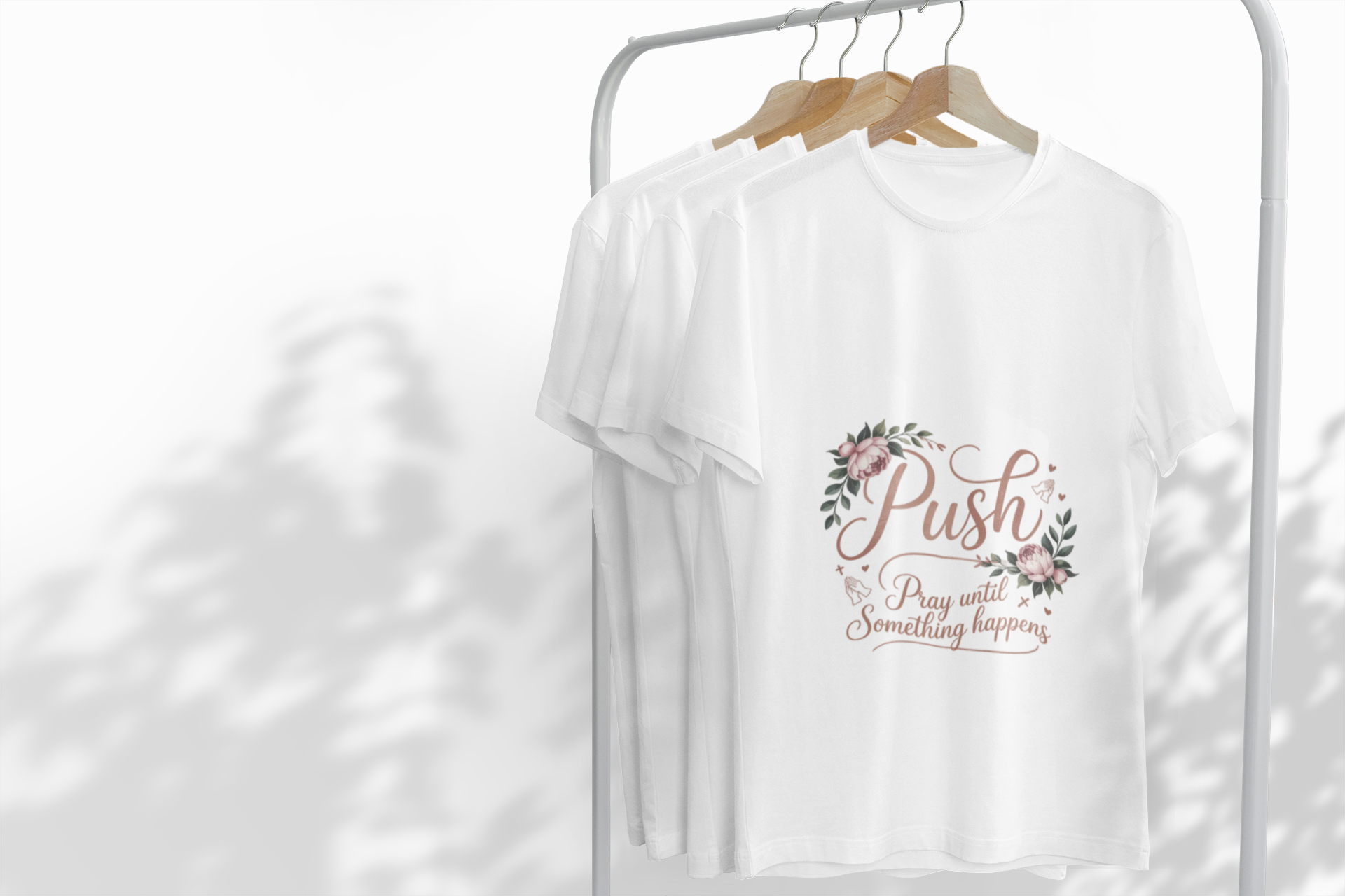 Christian 'Push — Pray Until Something Happens' T-Shirt