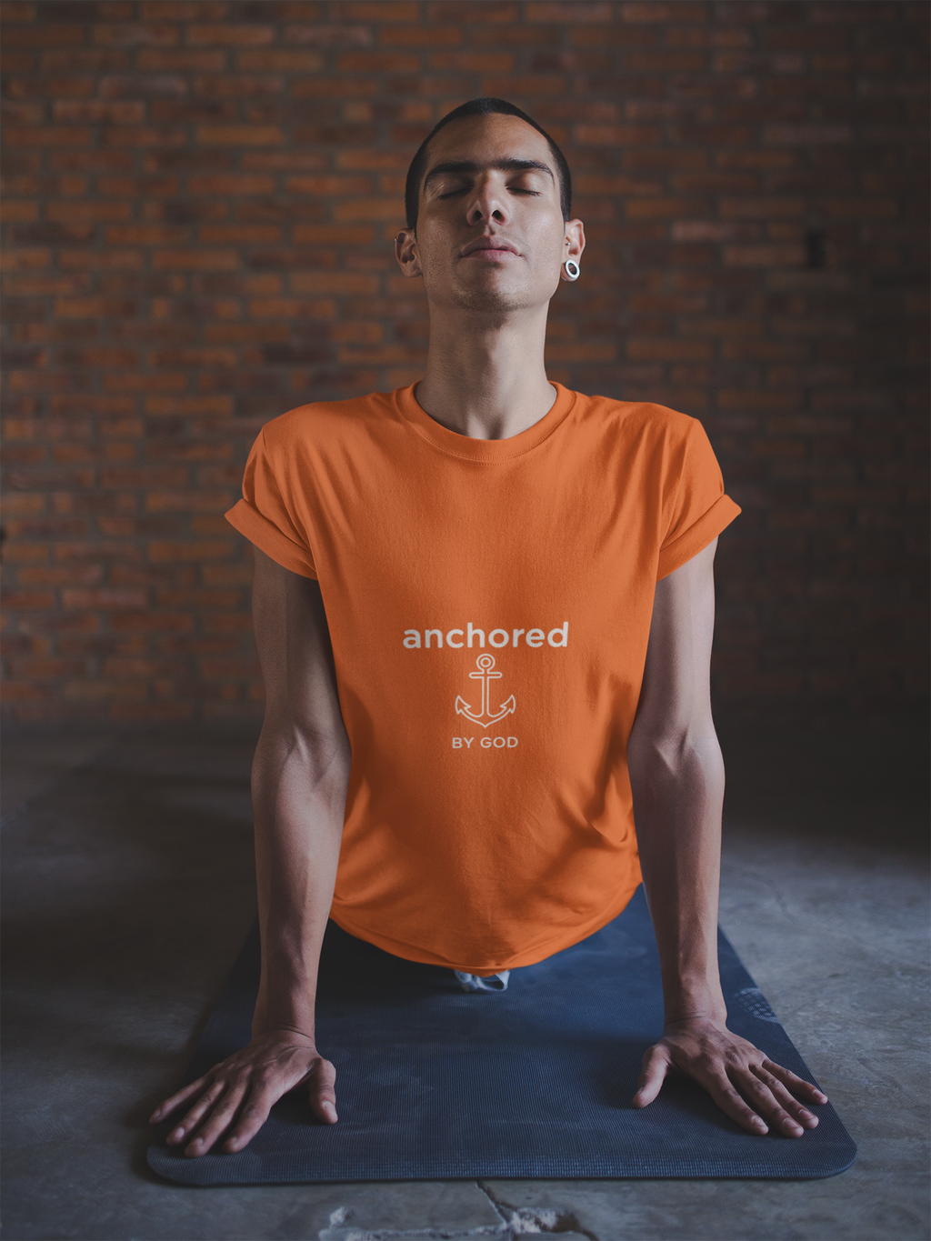 Anchored by God Christian T-Shirt — Inspirational Faith Tee