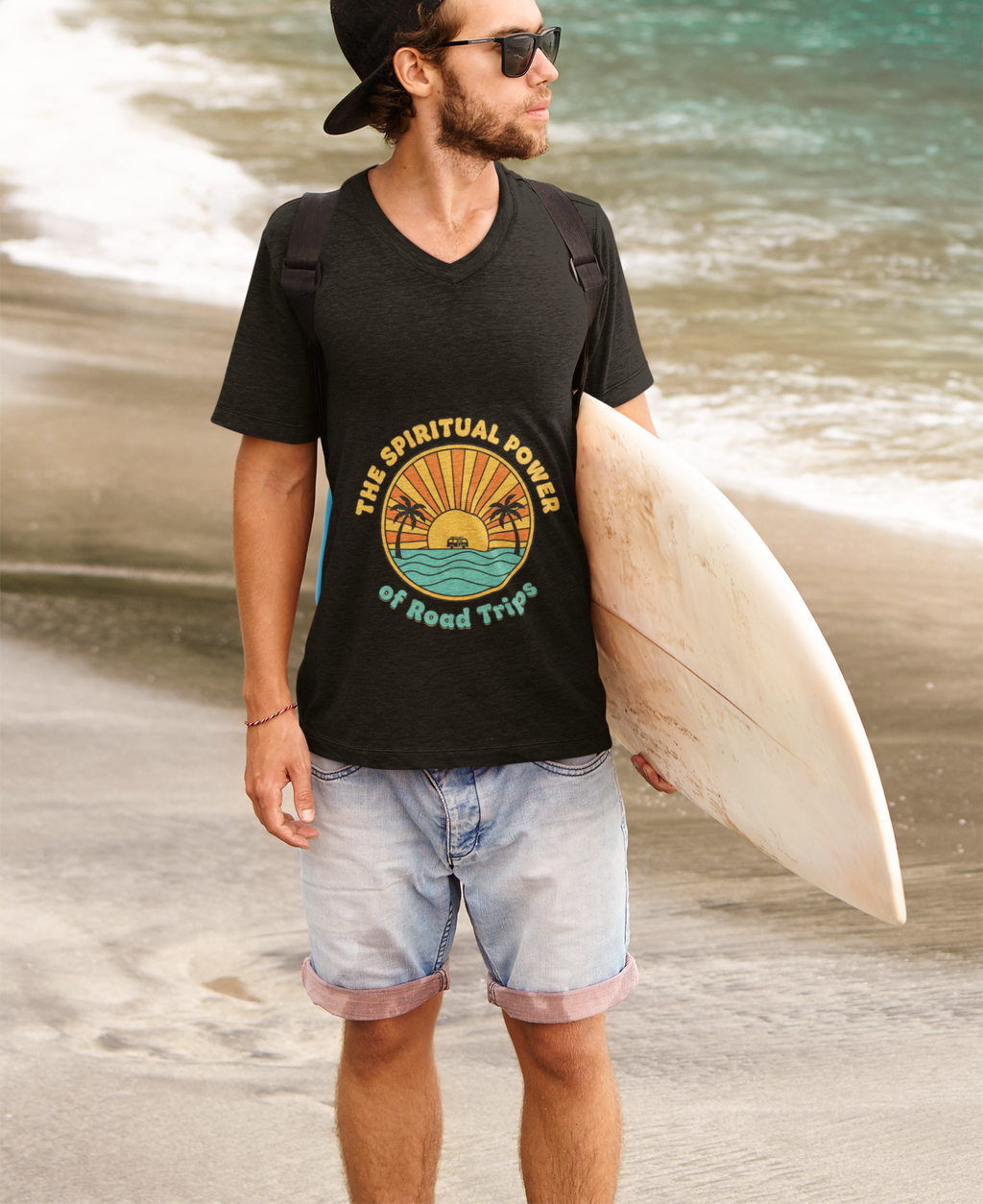 The Spiritual Power of Road Trips | Retro Surf Graphic Christian 70’s T-Shirt