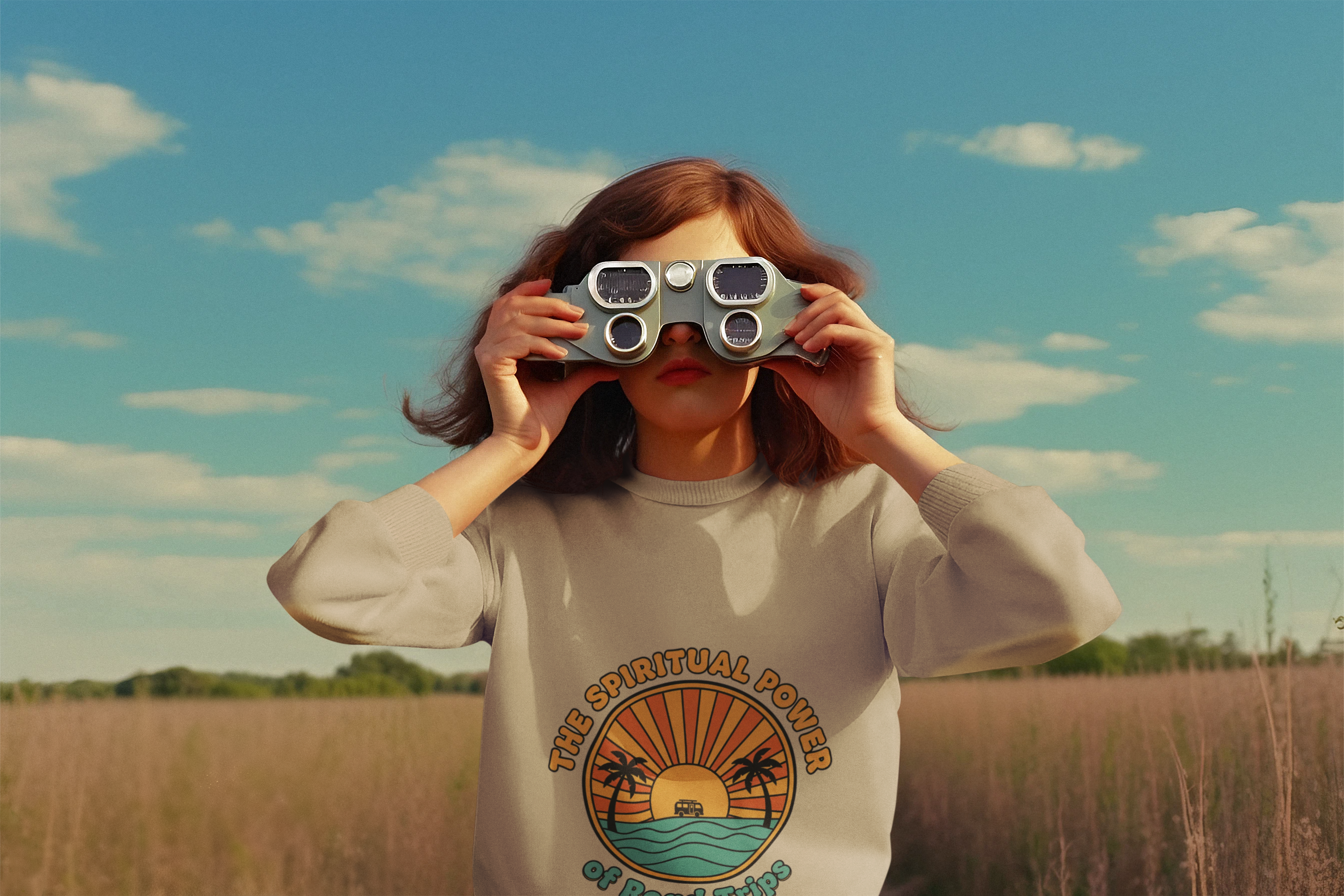 The Spiritual Power of Road Trips | Retro Surf Graphic Christian 70’s Sweatshirt