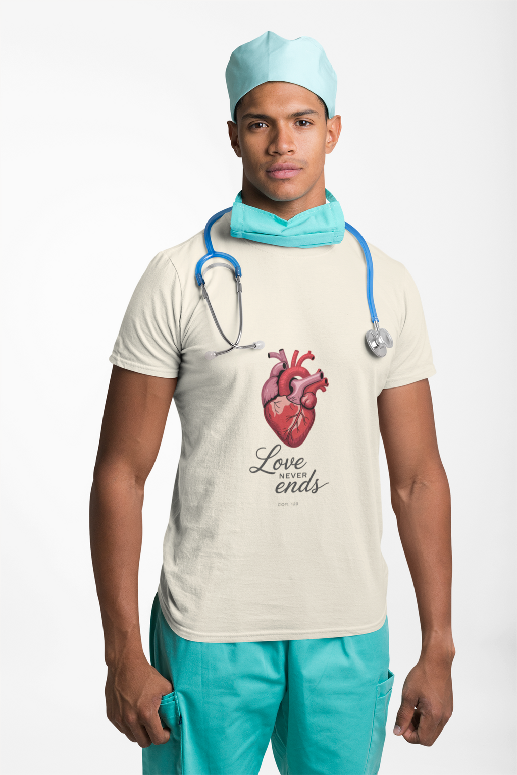 Love Never Ends Christian T-Shirt — Inspirational Scripture Tee
