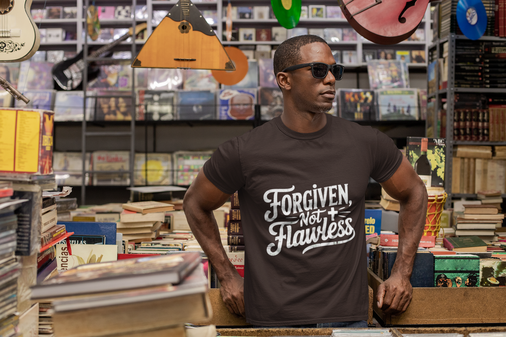 Forgiven Not Flawless T-Shirt – Faith Over Perfection
