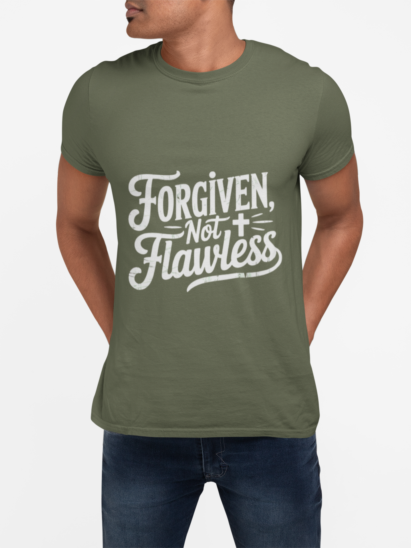 Forgiven Not Flawless T-Shirt – Faith Over Perfection