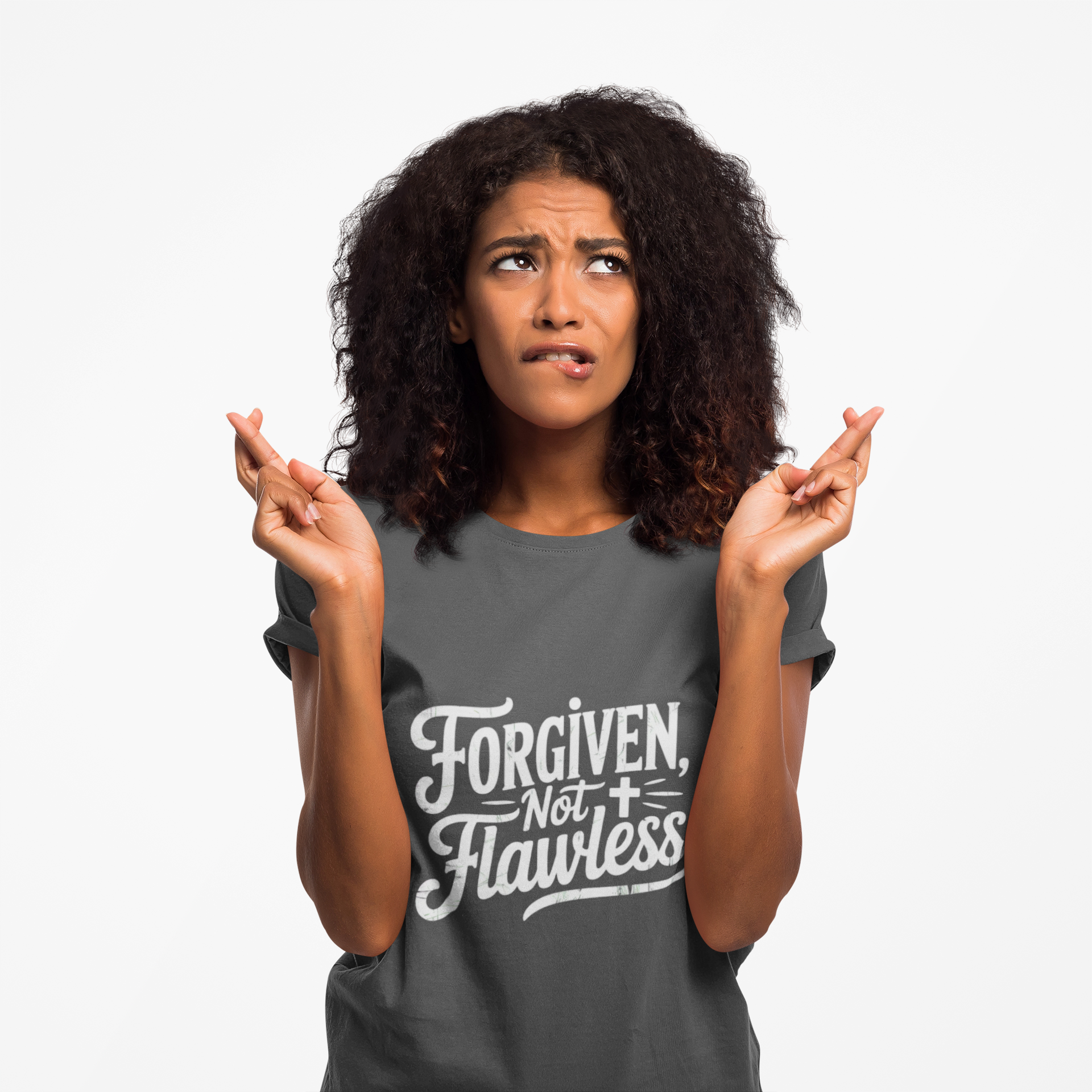 Forgiven Not Flawless T-Shirt – Faith Over Perfection
