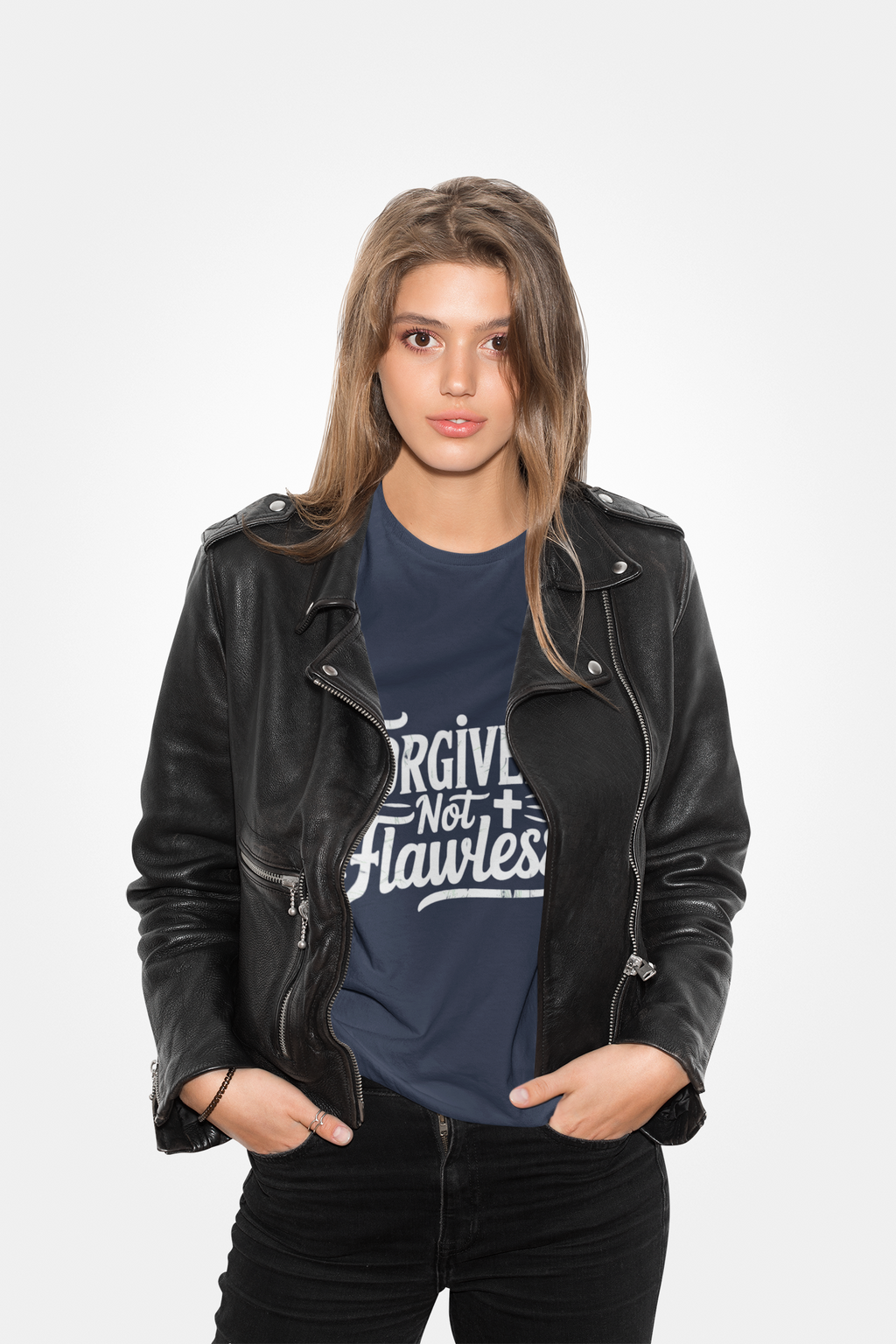 Forgiven Not Flawless T-Shirt – Faith Over Perfection
