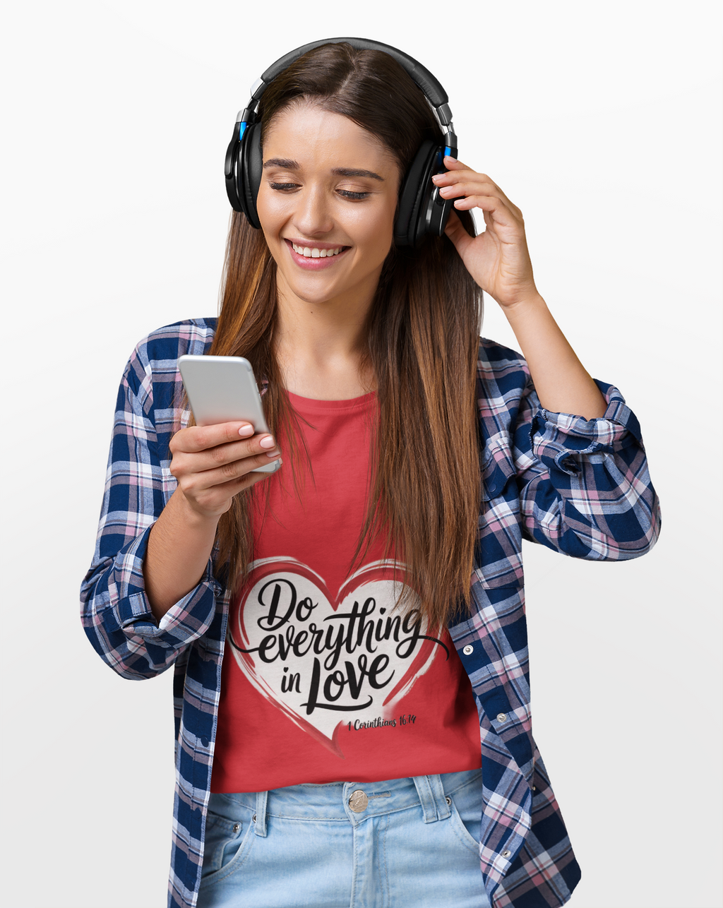 Christian Love Heart Tee — Scripture Verse Faith T-Shirt