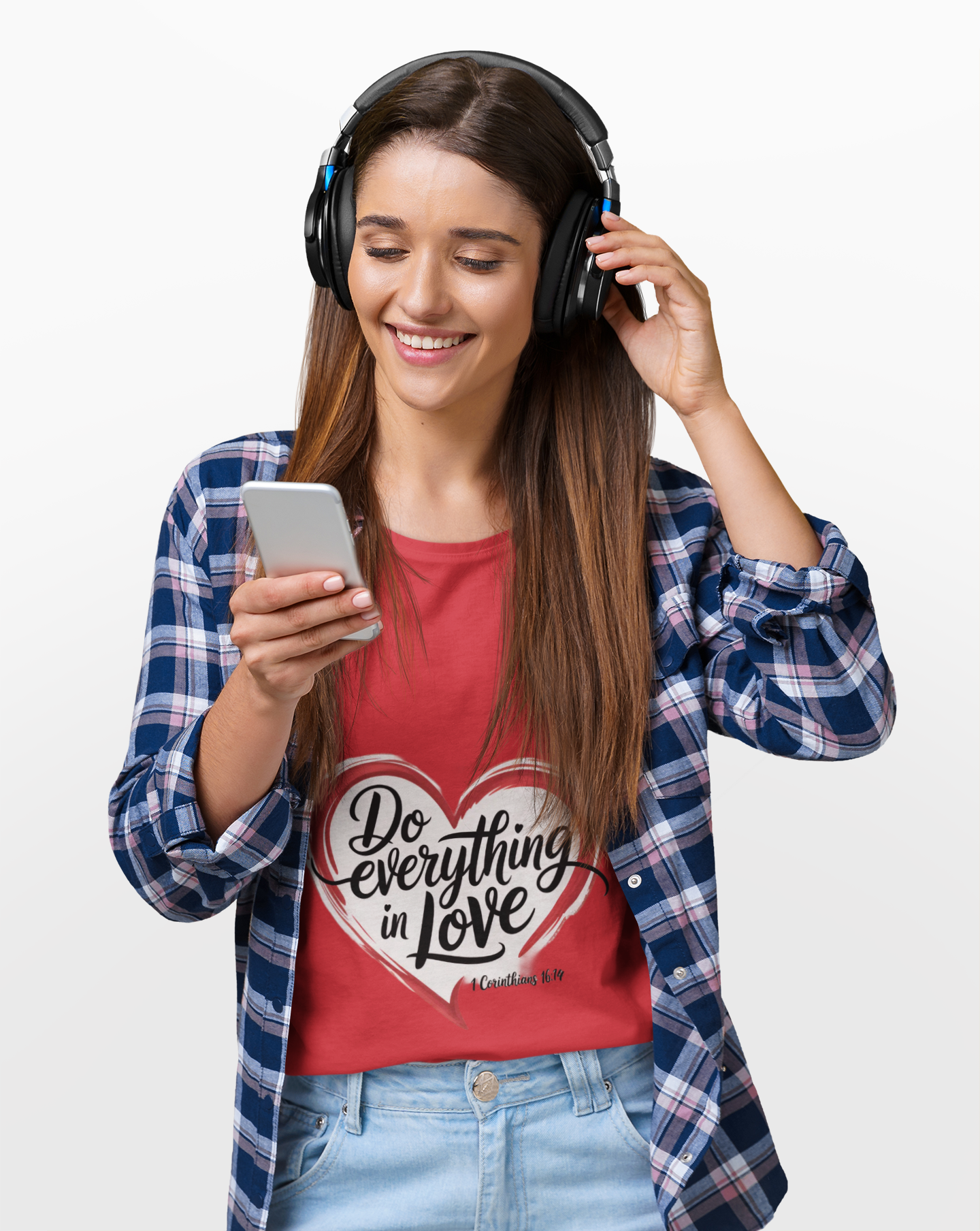 Christian Love Heart Tee — Scripture Verse Faith T-Shirt