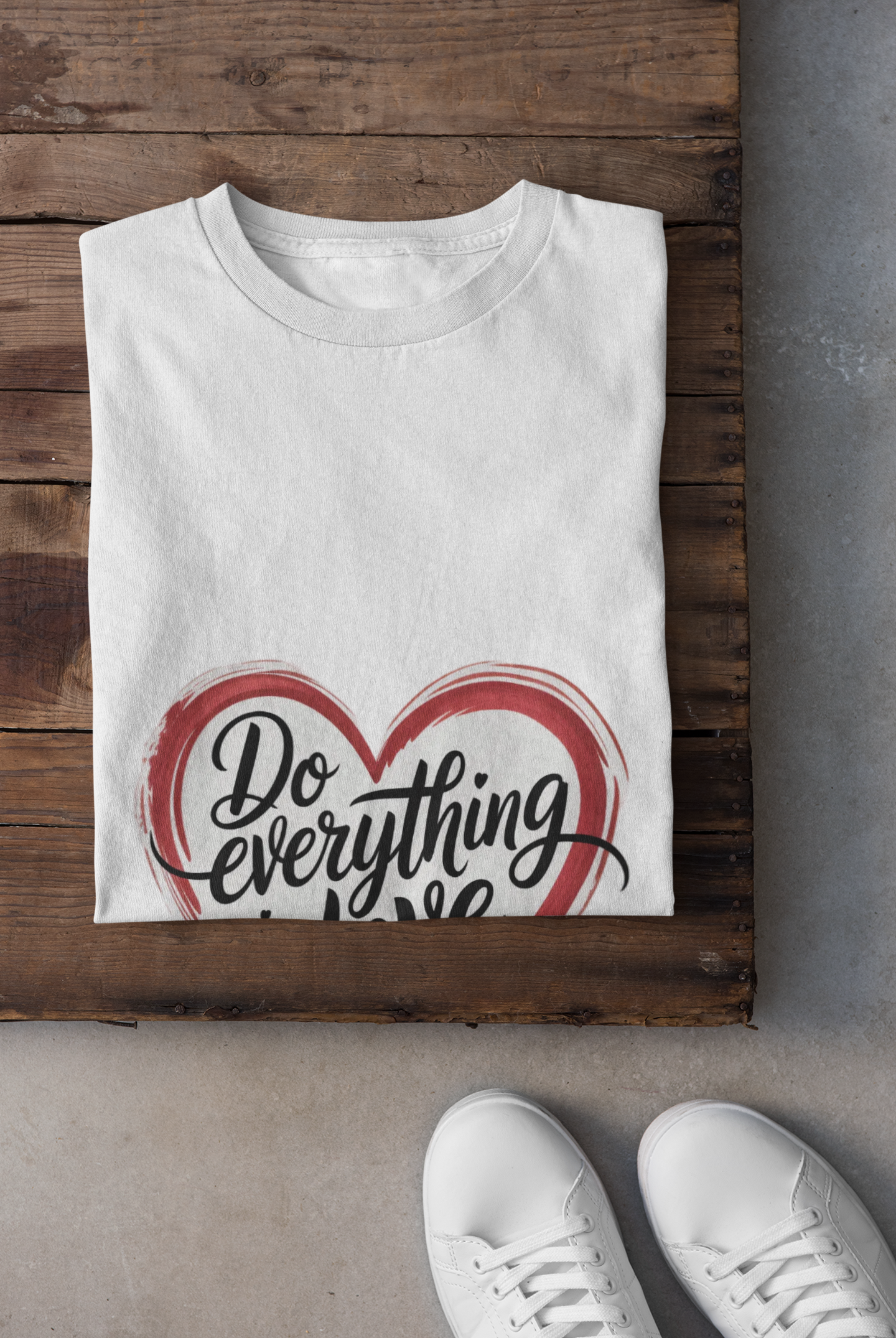 Christian Love Heart Tee — Scripture Verse Faith T-Shirt