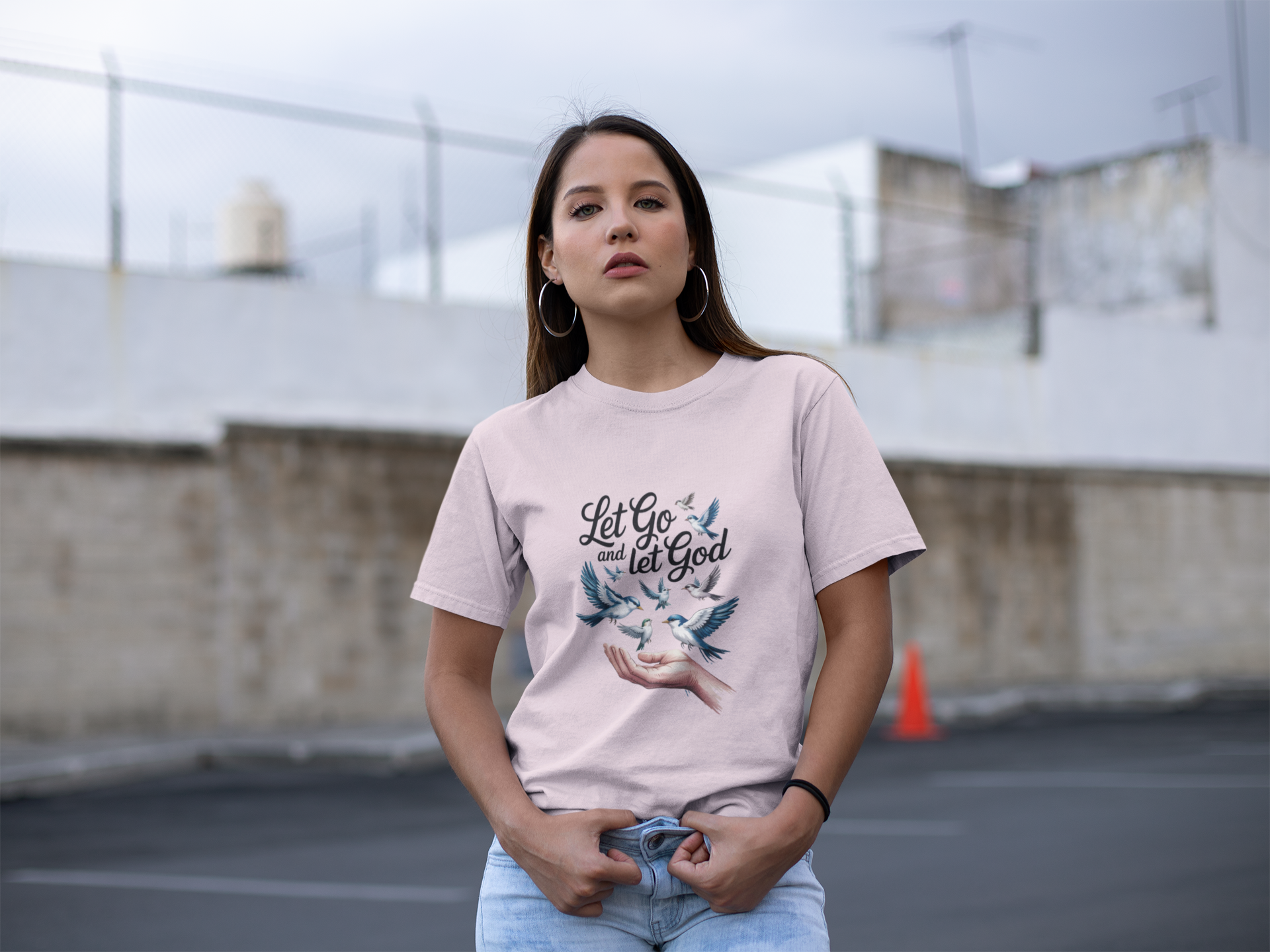Let Go and Let God Tee — Hand & Flock Faith T-Shirt