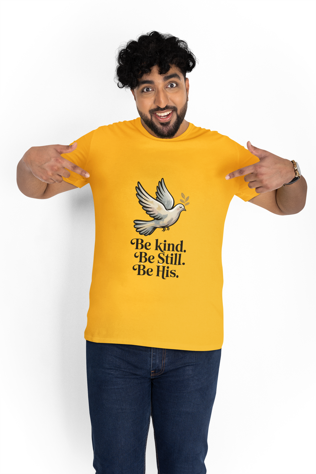 Be Kind. Be Still. Be His - Dove T-Shirt