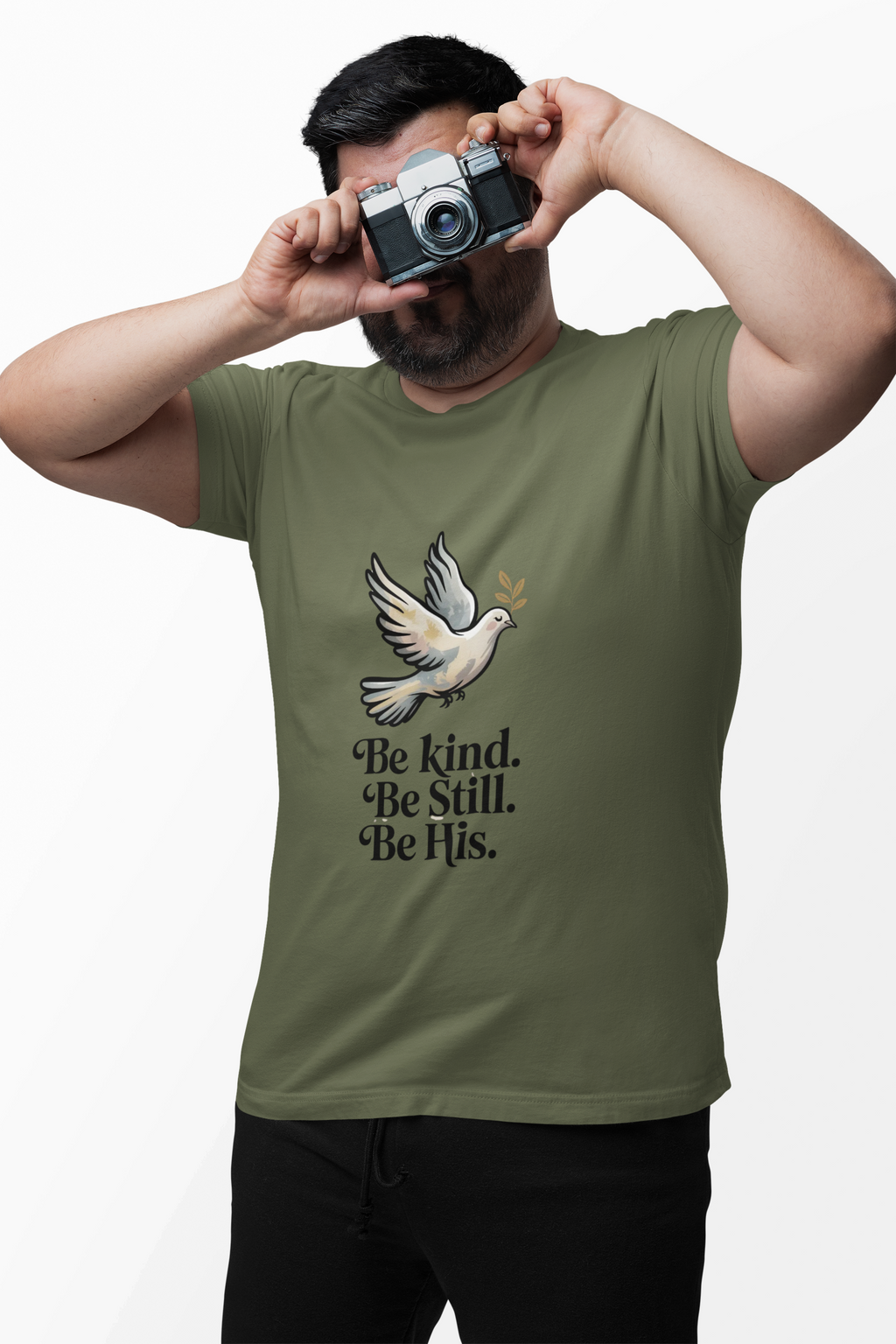 Be Kind. Be Still. Be His - Dove T-Shirt