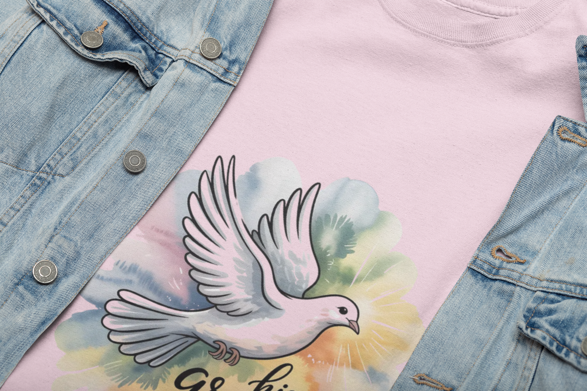 His Grace Is Enough Dove T-Shirt — Inspirational Christian Tee