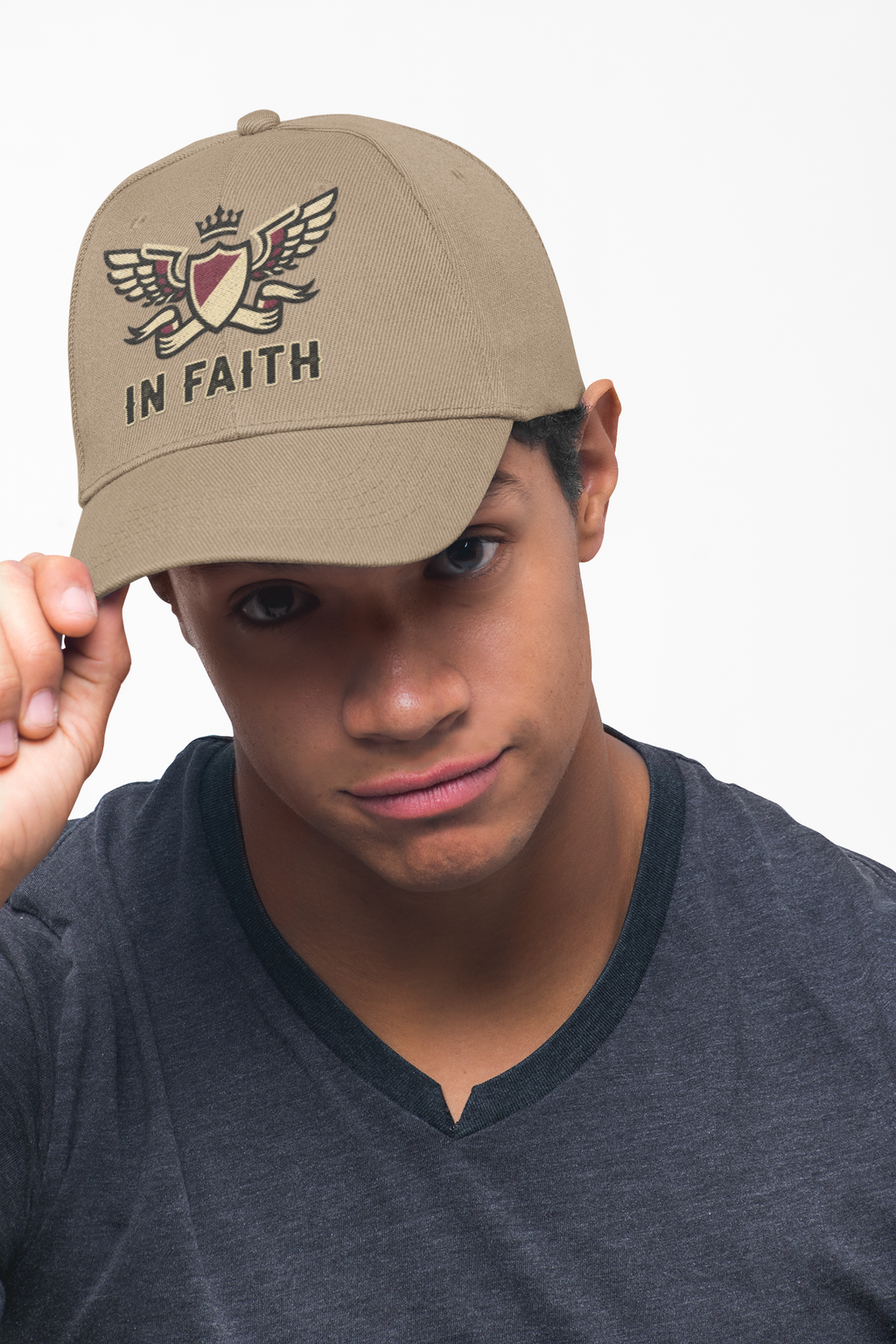 In Faith Classic Dad Cap — Faith-Inspired Embroidered Hat