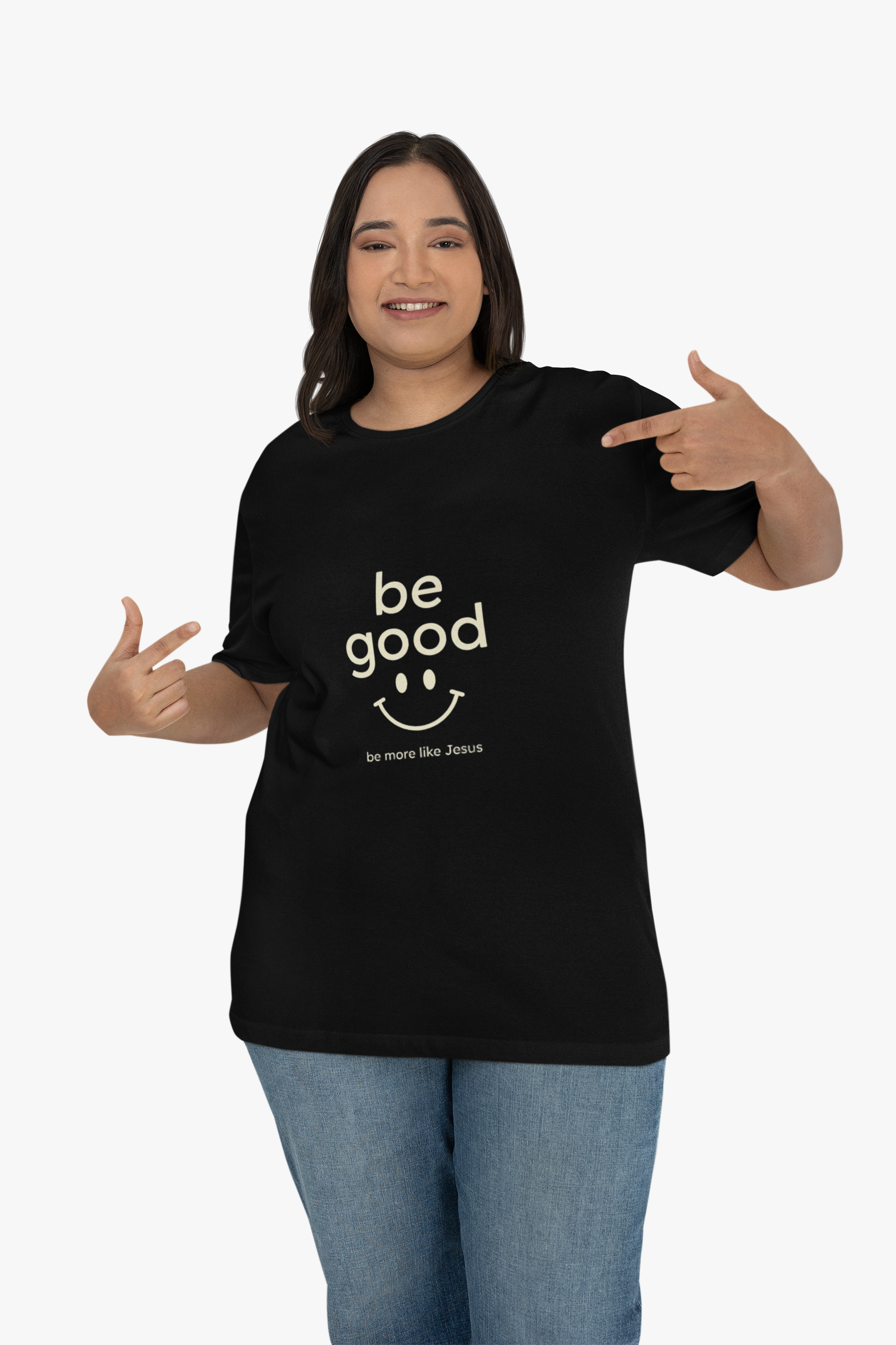 Be Good Smiley Christian T-Shirt — “be more like Jesus” Inspirational Tee
