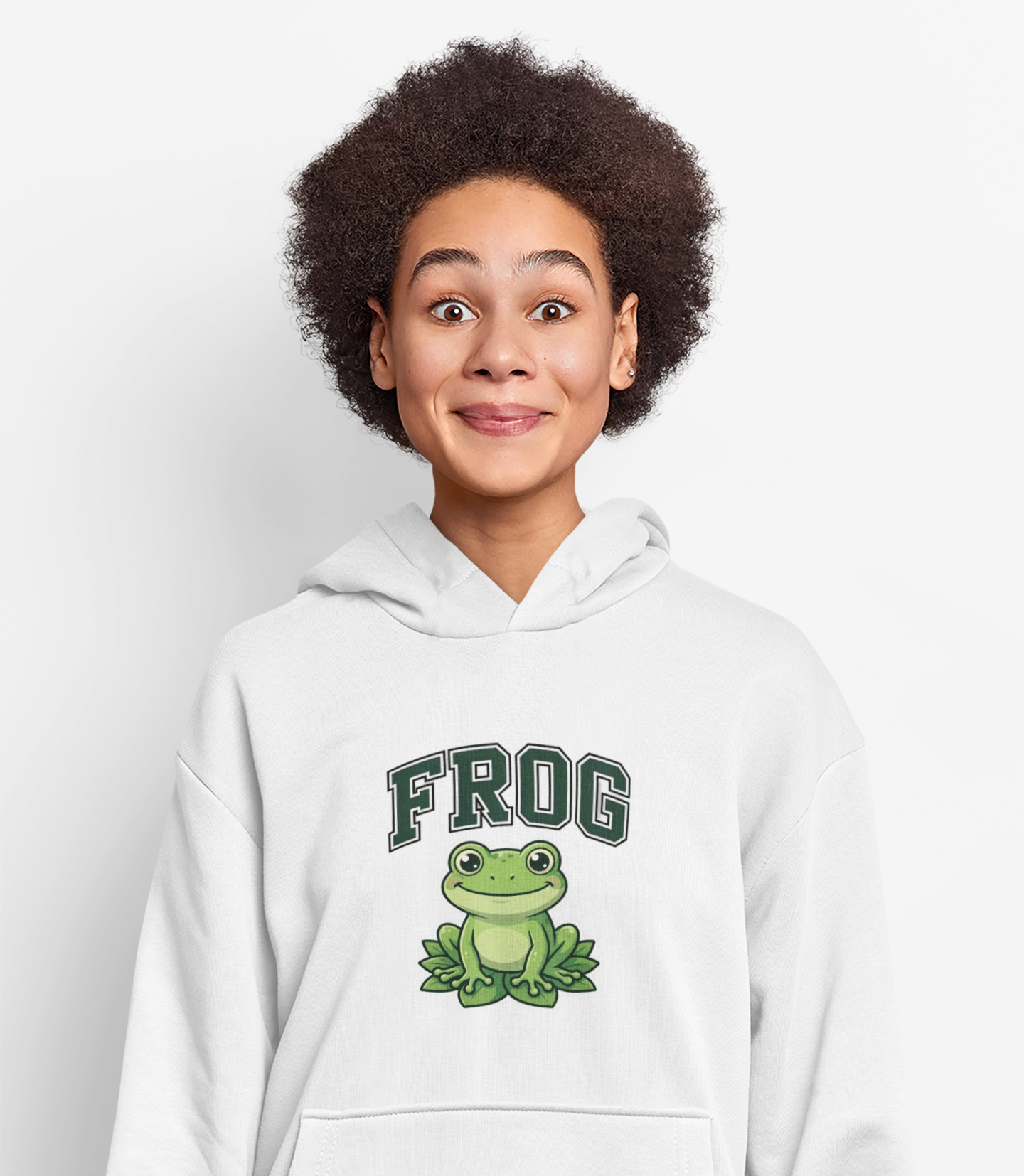 Frog Graphic Hoodie — Fully Rely on God