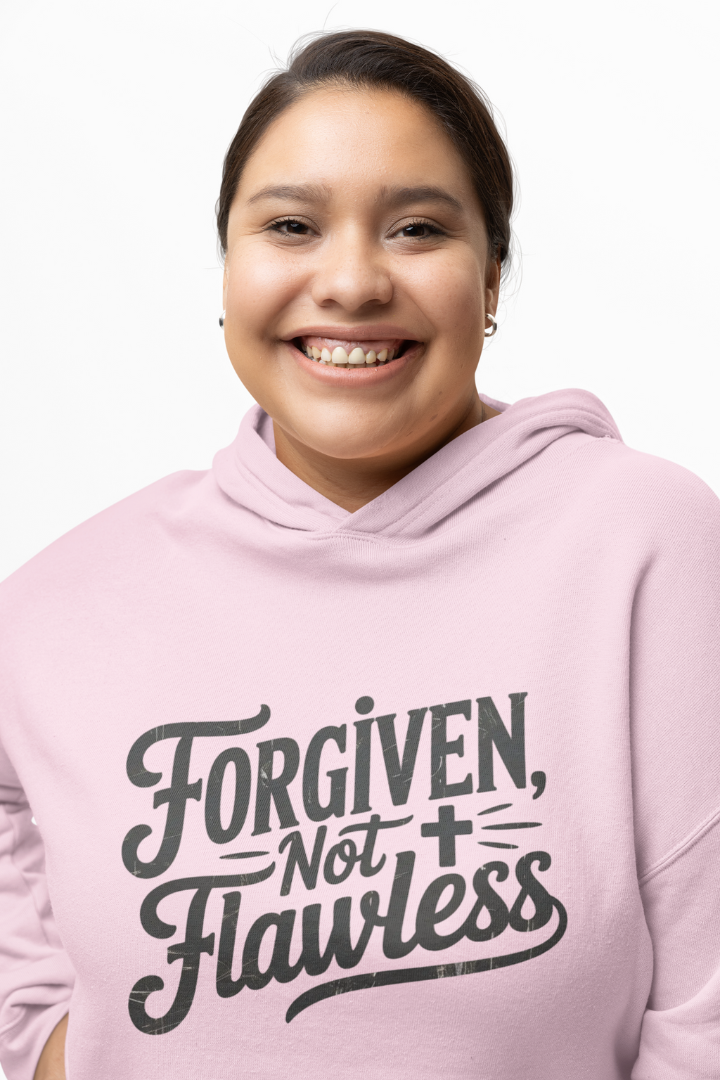 Forgiven Not Flawless Hoodie — Christian Faith Graphic Hoodie