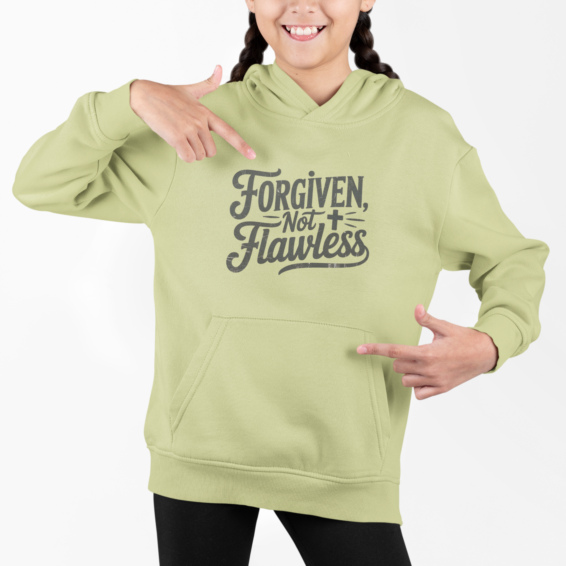 Forgiven Not Flawless Hoodie — Christian Faith Graphic Hoodie