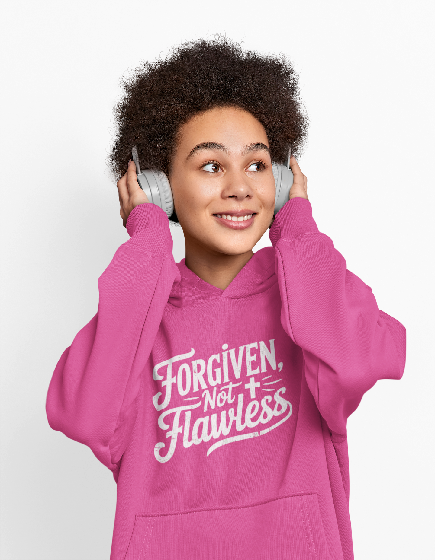 Forgiven Not Flawless - Christian Faith Hoodie
