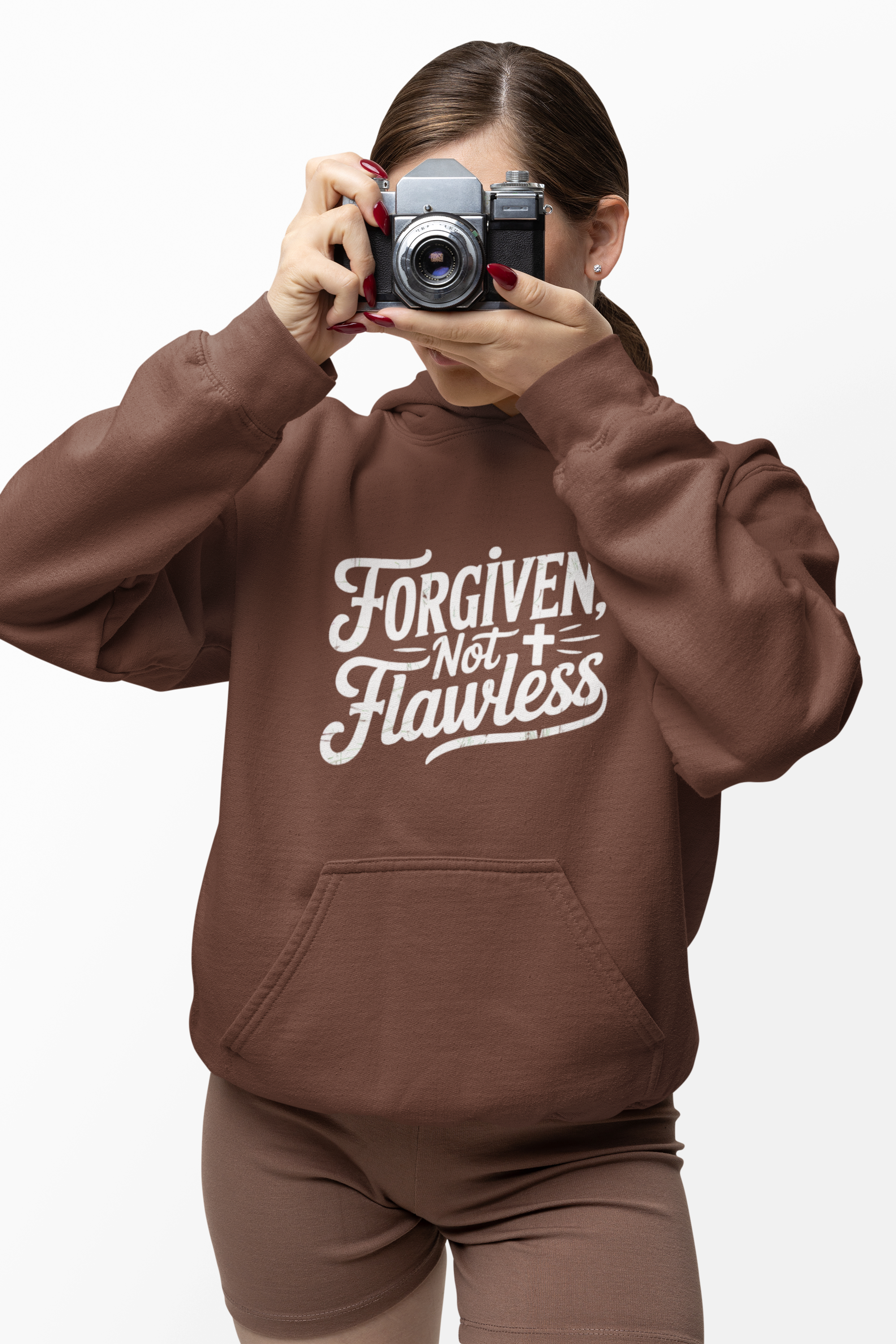 Forgiven Not Flawless - Christian Faith Hoodie