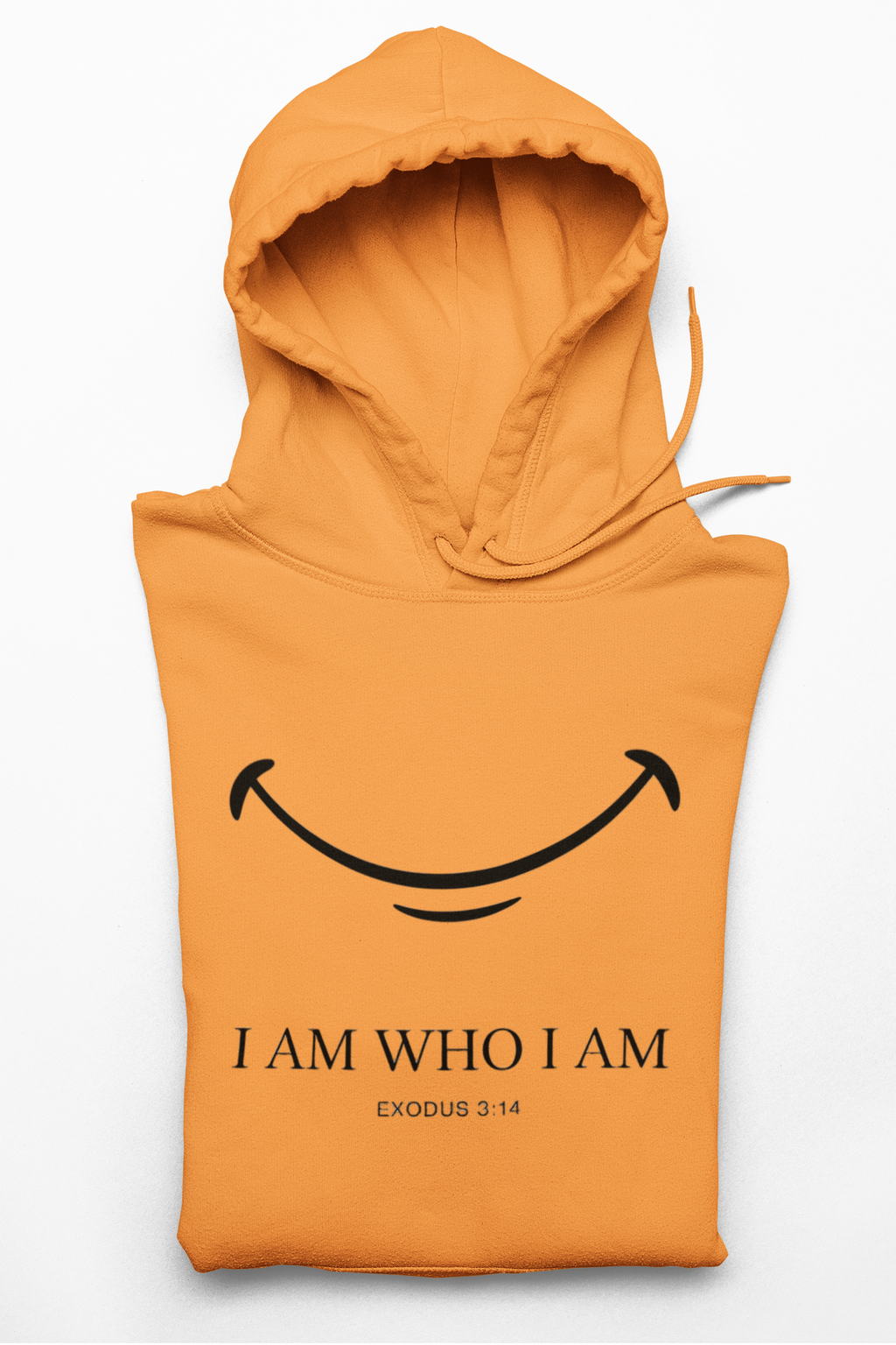 Hoodie — "I Am Who I Am" Minimalist Inspirational Pullover