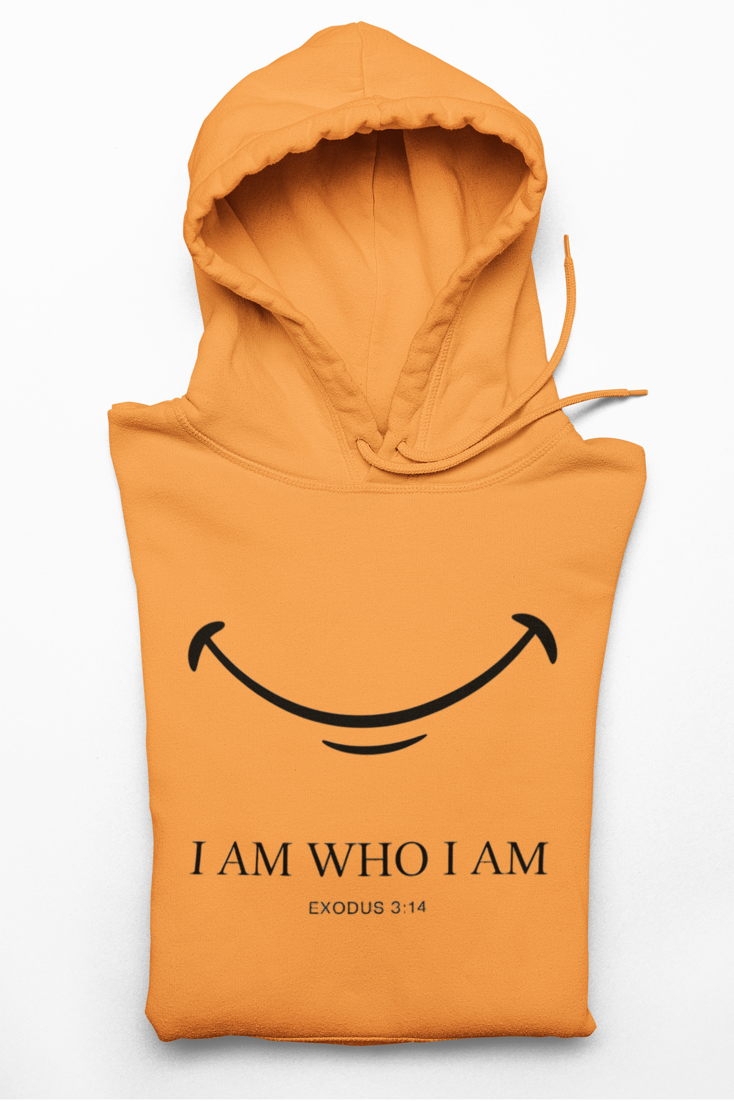 Hoodie — "I Am Who I Am" Minimalist Inspirational Pullover