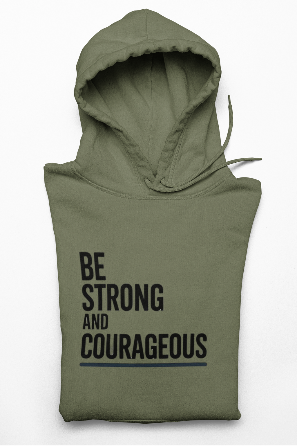 Faith Over Fear Hoodie — Be Strong and Courageous Christian Inspirational Sweatshirt