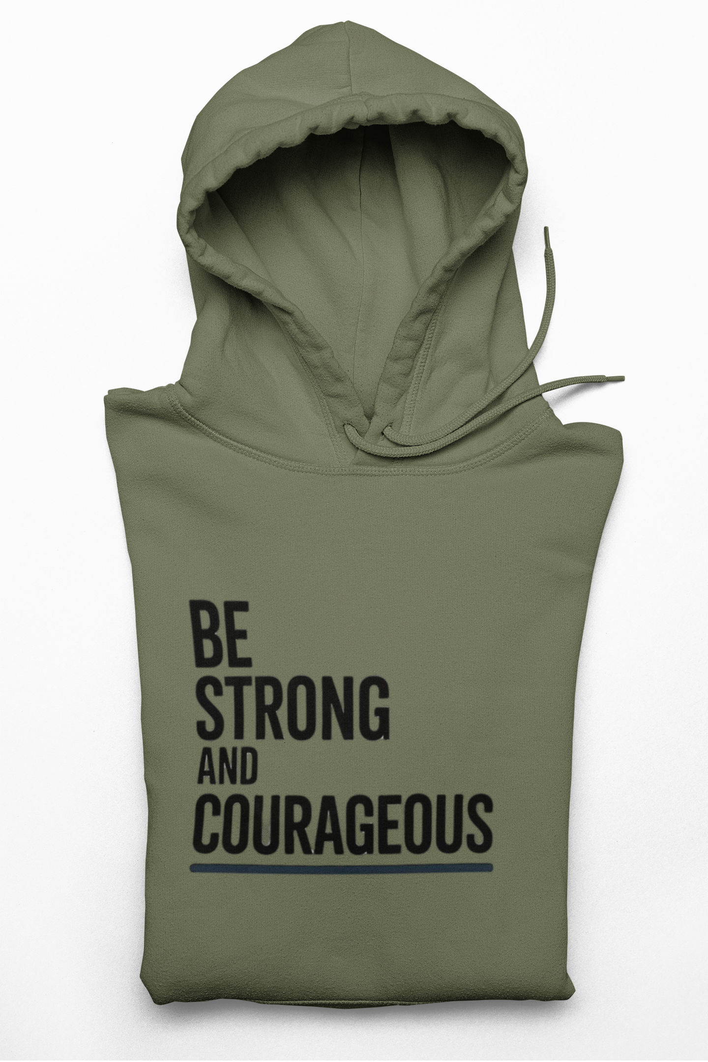 Faith Over Fear Hoodie — Be Strong and Courageous Christian Inspirational Sweatshirt