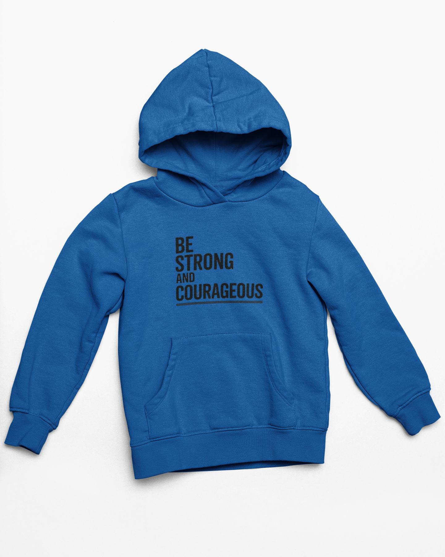 Faith Over Fear Hoodie — Be Strong and Courageous Christian Inspirational Sweatshirt