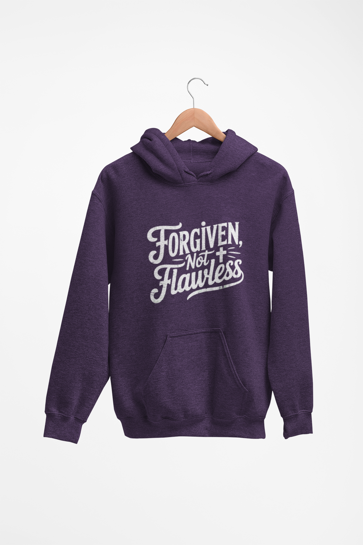 Forgiven Not Flawless - Christian Faith Hoodie