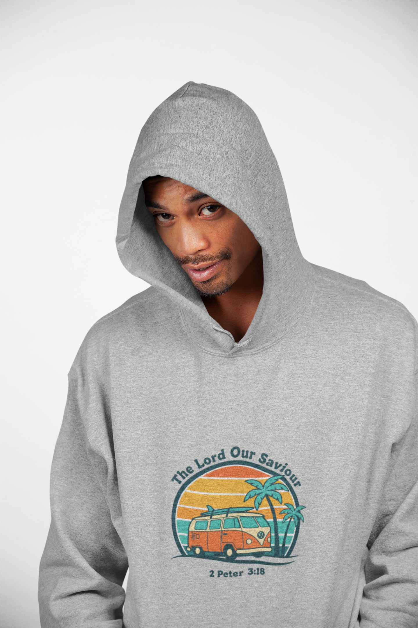 The Lord our Saviour, Sunset Roadtrip Hoodie | 70s Sunset, Retro Surf Graphic