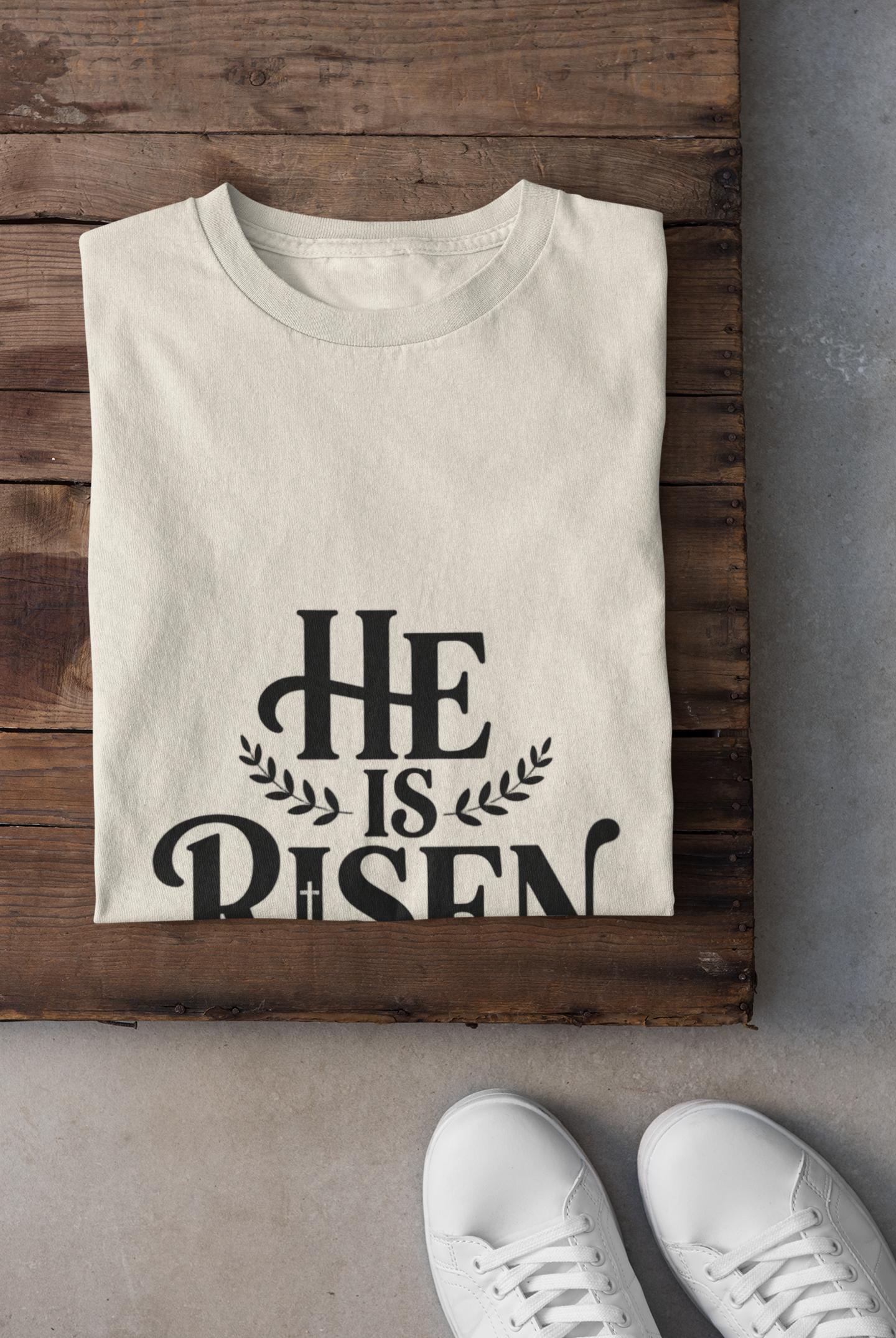 He Is Risen Christian T-Shirt — Faith Tee