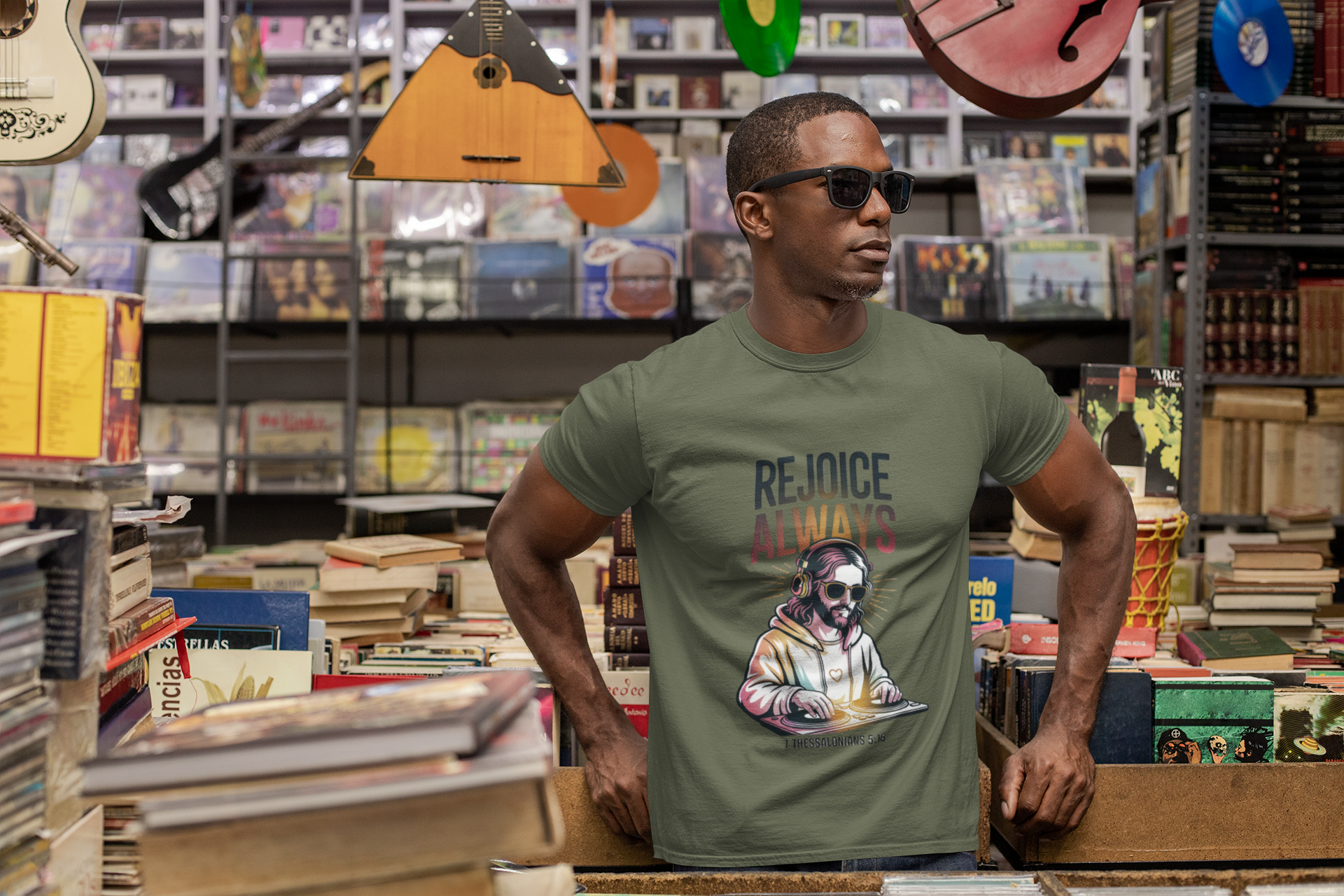 Rejoice Always - Jesus DJ T-Shirt