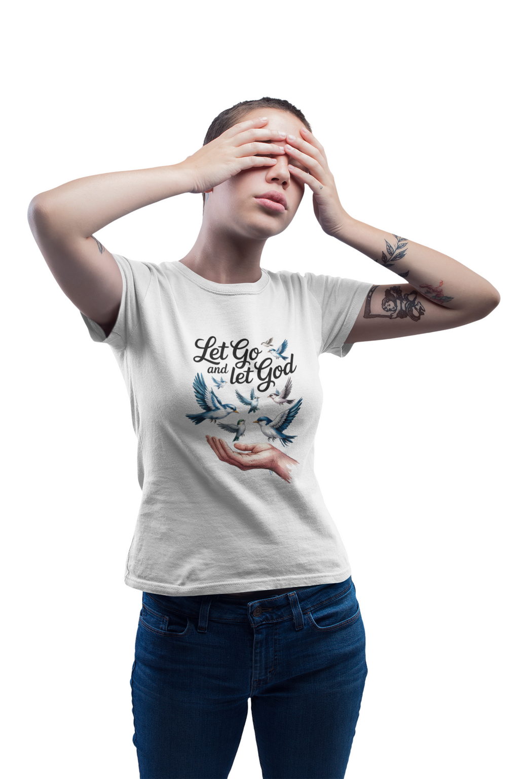 Let Go and Let God Tee — Hand & Flock Faith T-Shirt