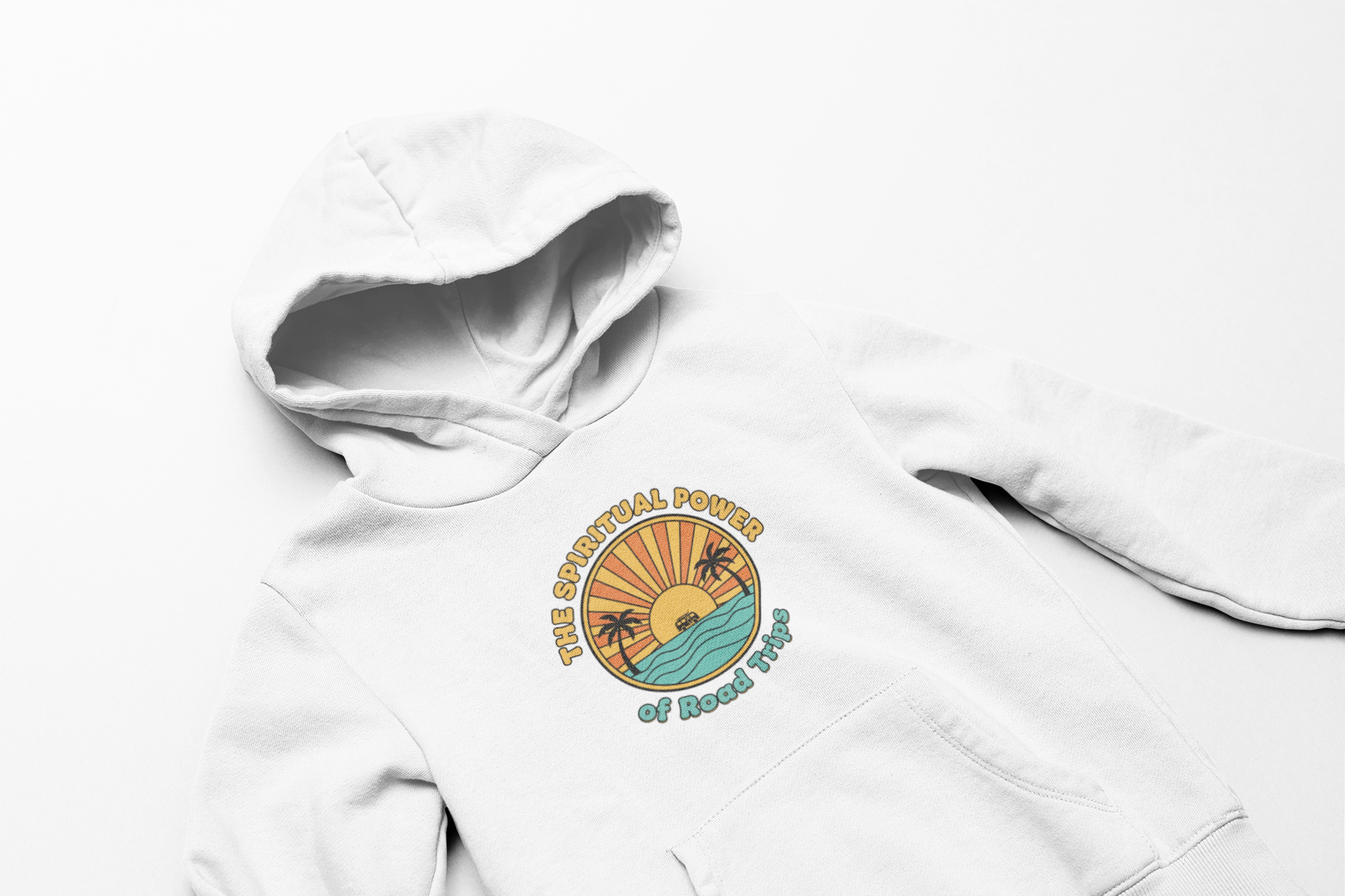 Retro 70s Sunset Spiritual Power of Road Trips | vintage